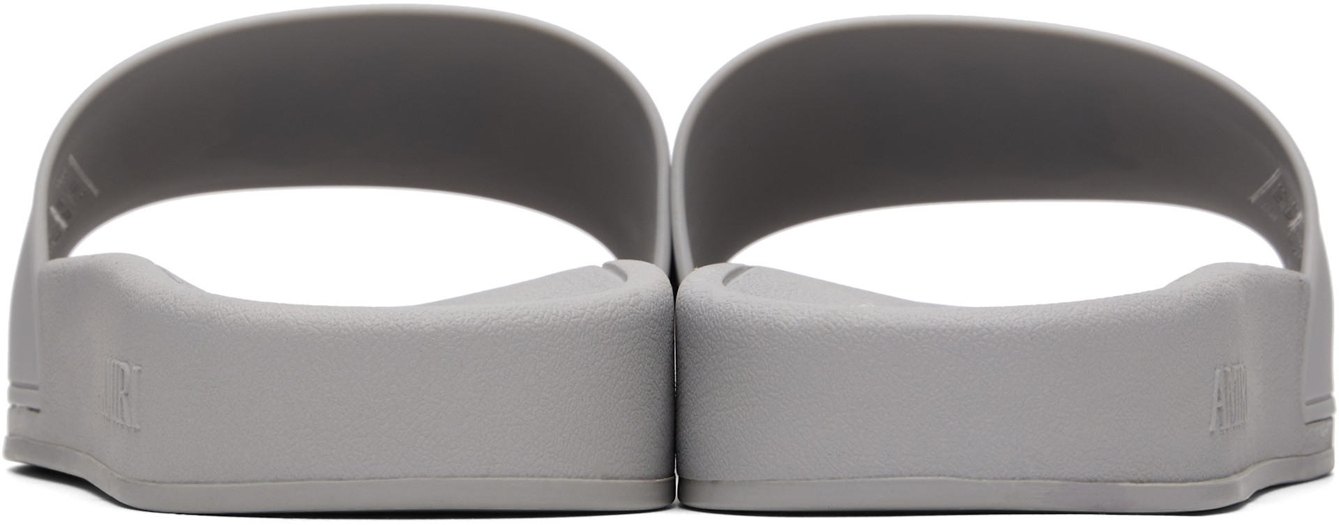 AMIRI - Gray 'MA' Pool Slides