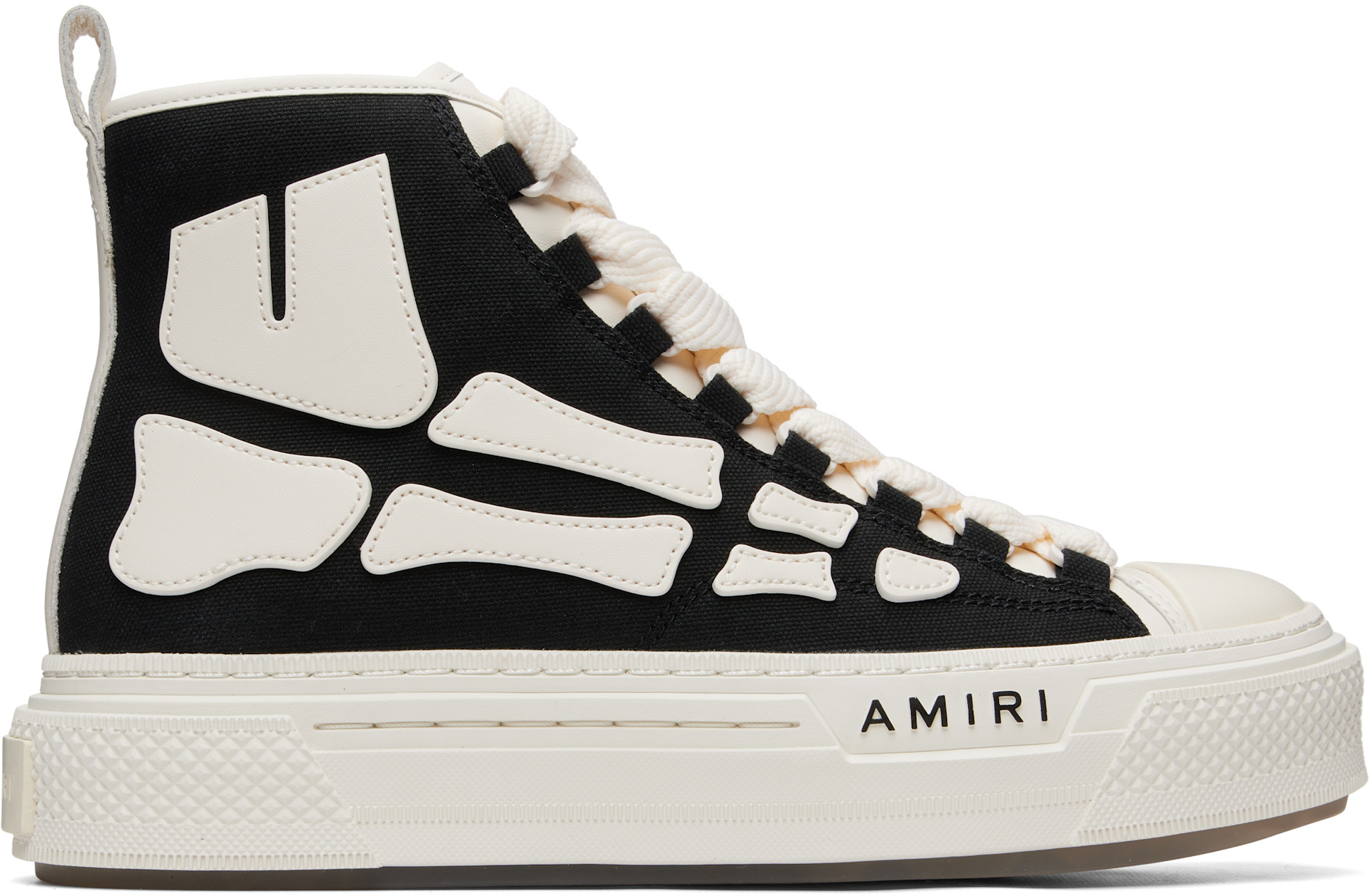 AMIRI: ブラック Skel Court Hi スニーカー | SSENSE 日本