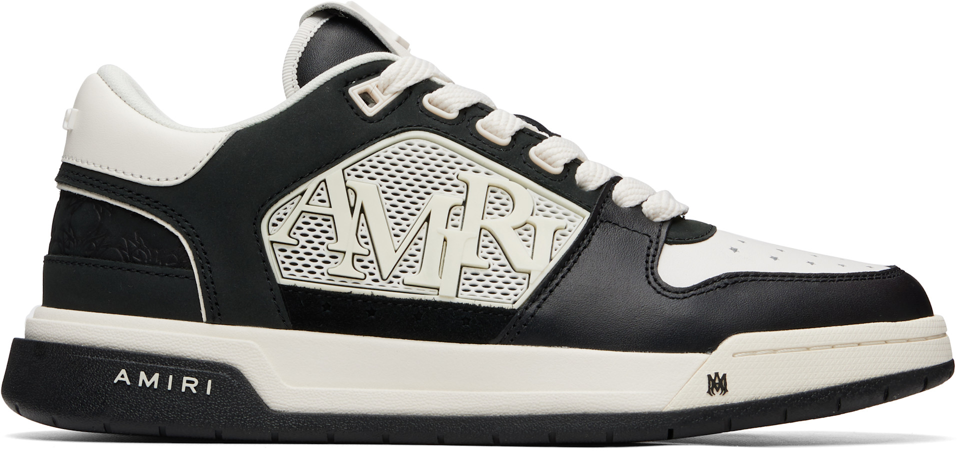 AMIRI: ブラック＆ホワイト MA Quad Debossed Classic Low スニーカー