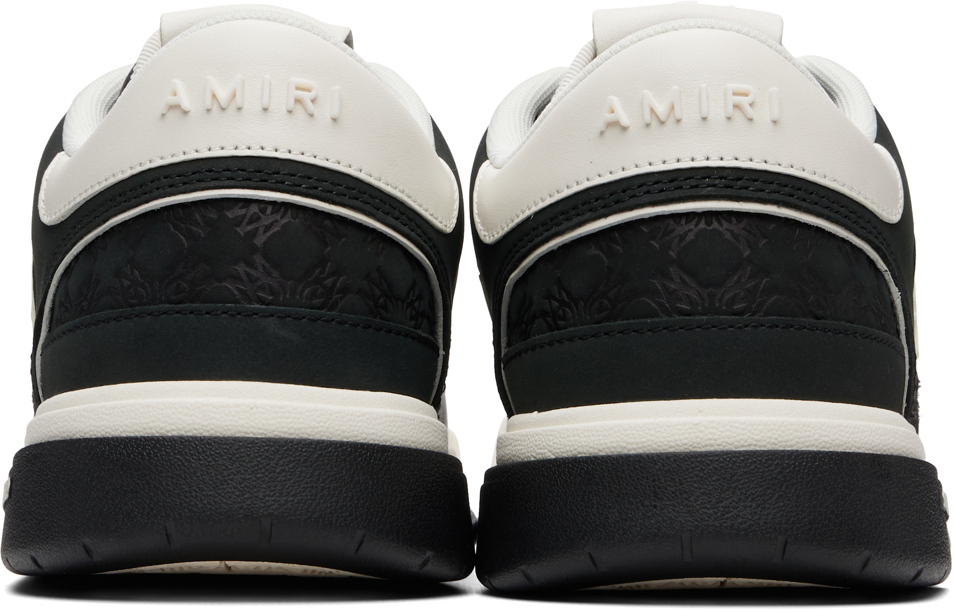 AMIRI: ブラック＆ホワイト MA Quad Debossed Classic Low スニーカー