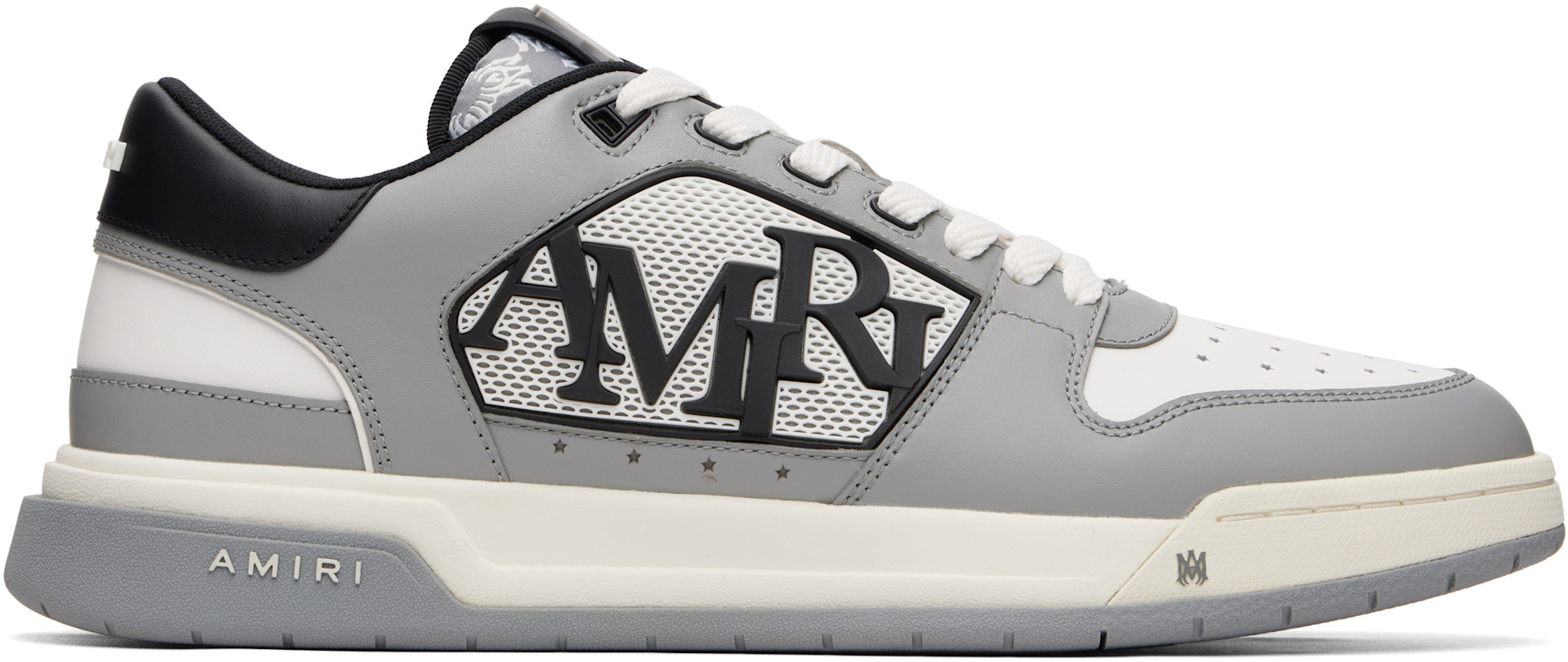 AMIRI: グレー＆ホワイト Classic Low スニーカー | SSENSE 日本