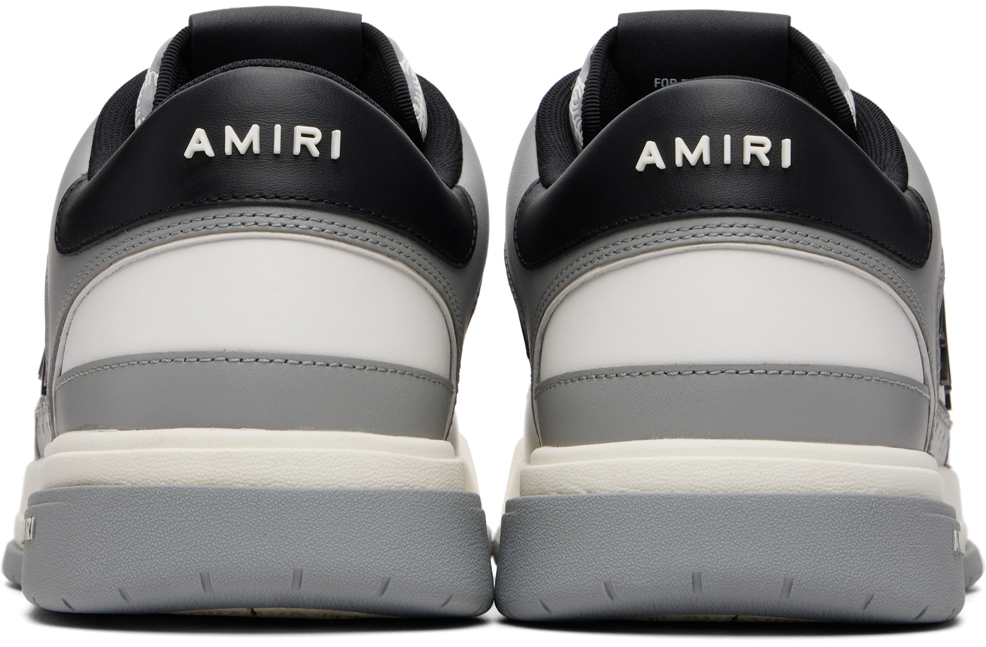 AMIRI: グレー＆ホワイト Classic Low スニーカー | SSENSE 日本
