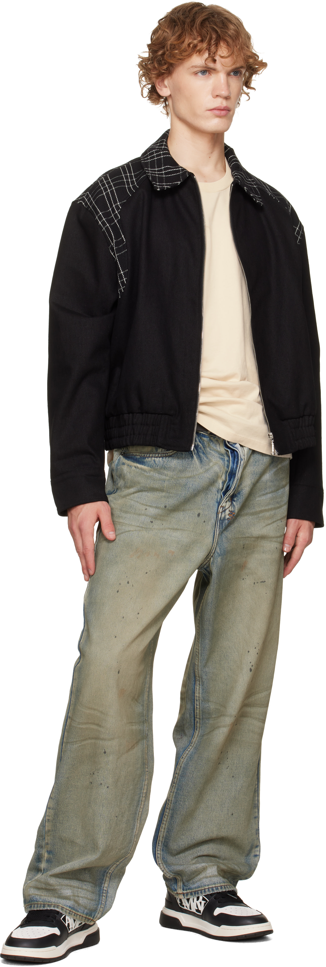 AMIRI - Baskets basses noir et blanc