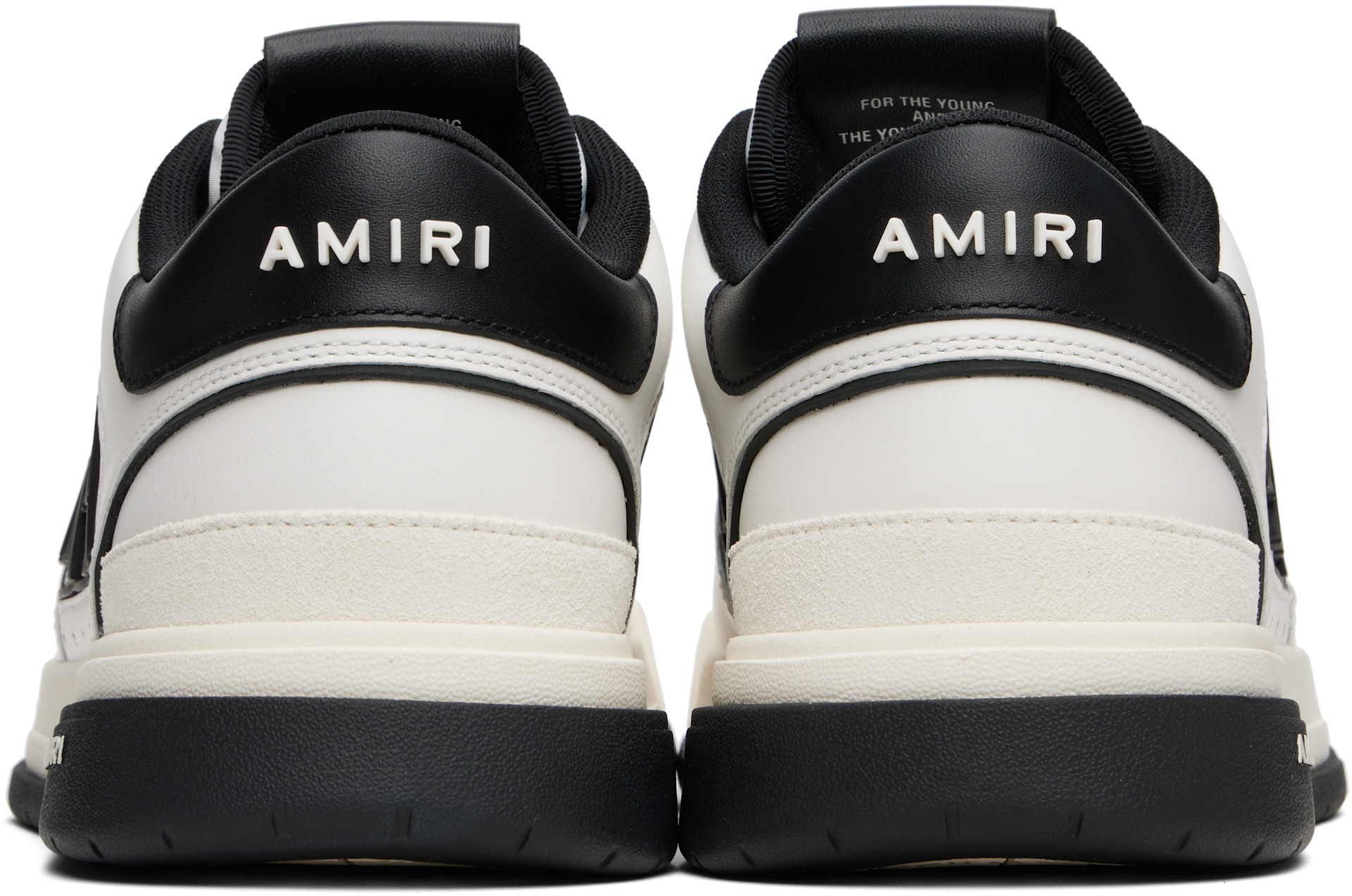 AMIRI - Baskets basses blanc et noir