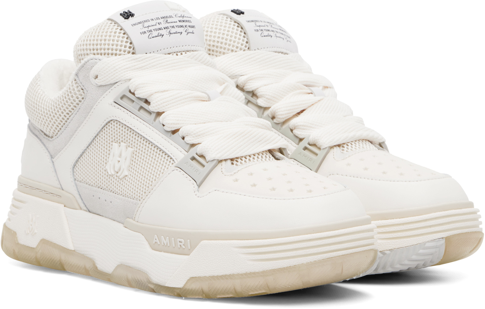 AMIRI - Baskets MA-1 blanc cassé