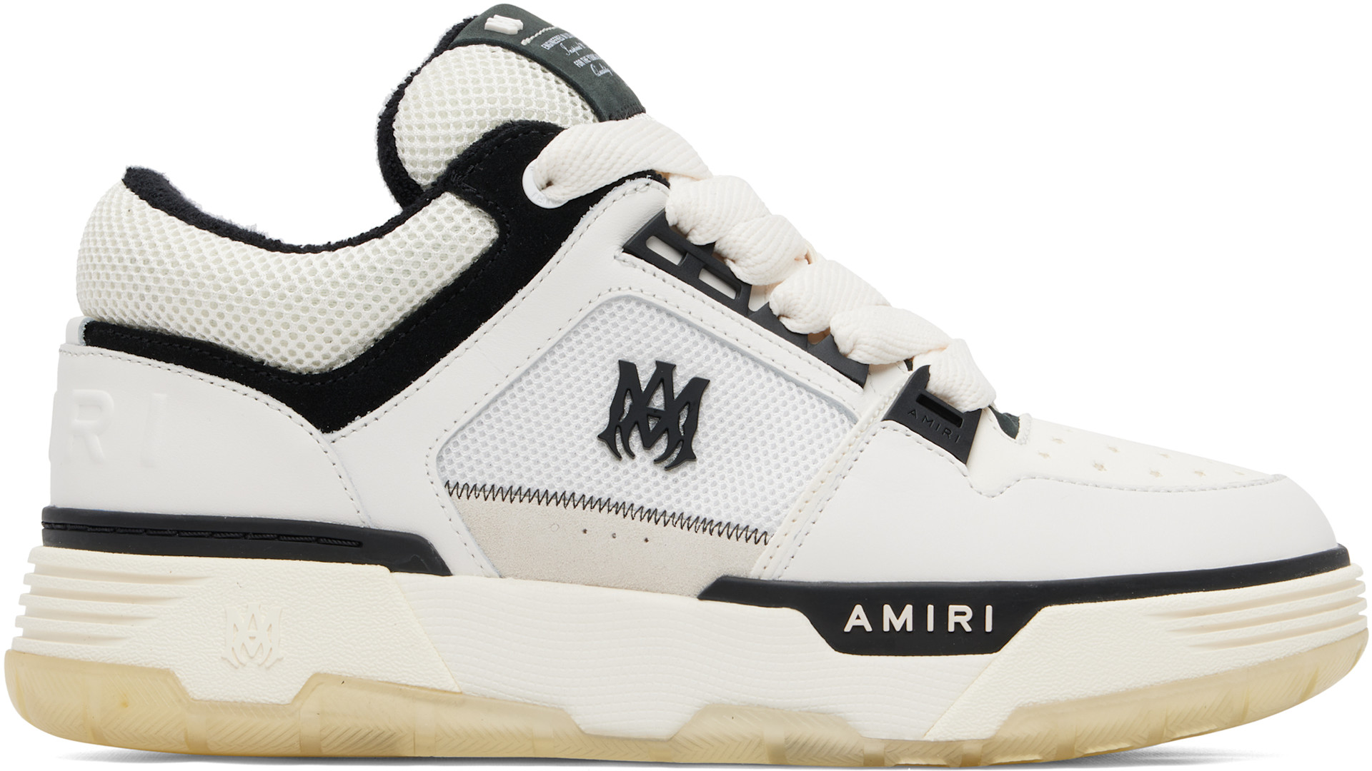 AMIRI - Baskets MA-1 noir et blanc