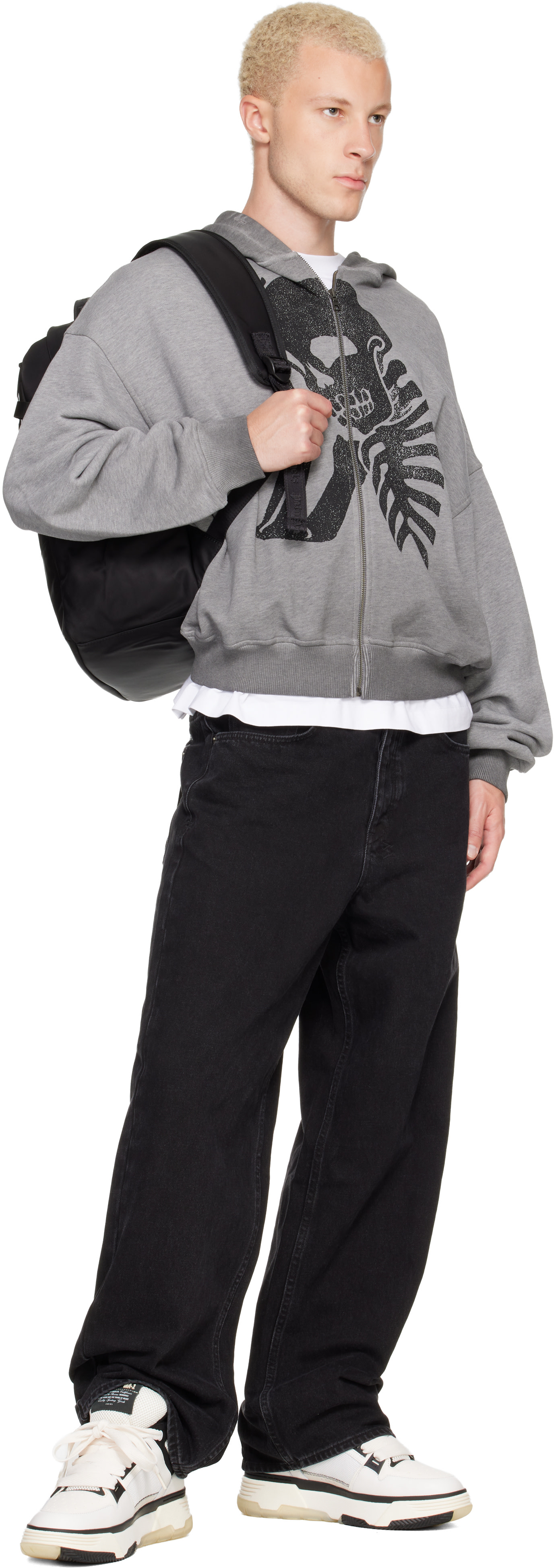 AMIRI - Baskets MA-1 noir et blanc
