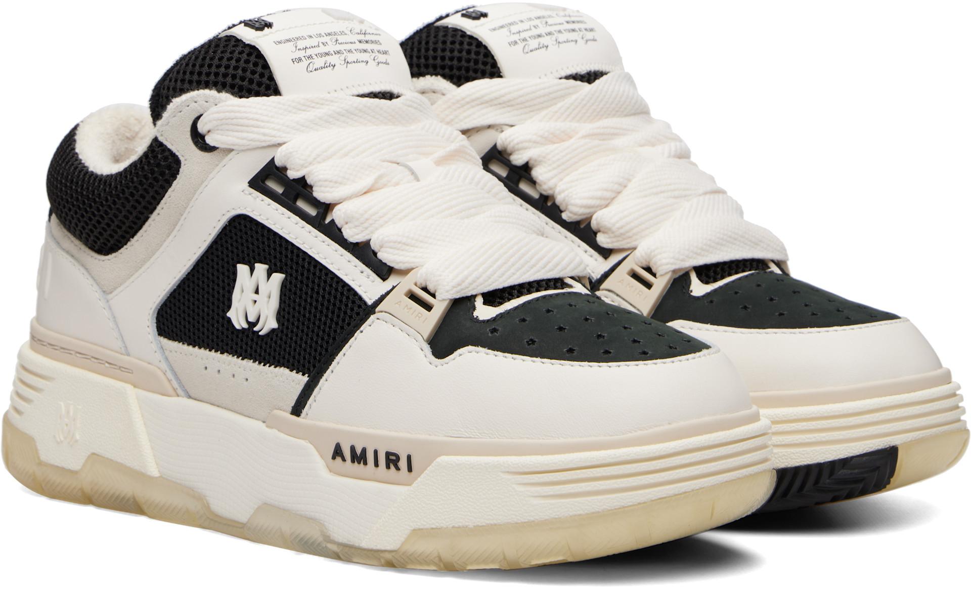 AMIRI - Baskets MA-1 blanc et noir