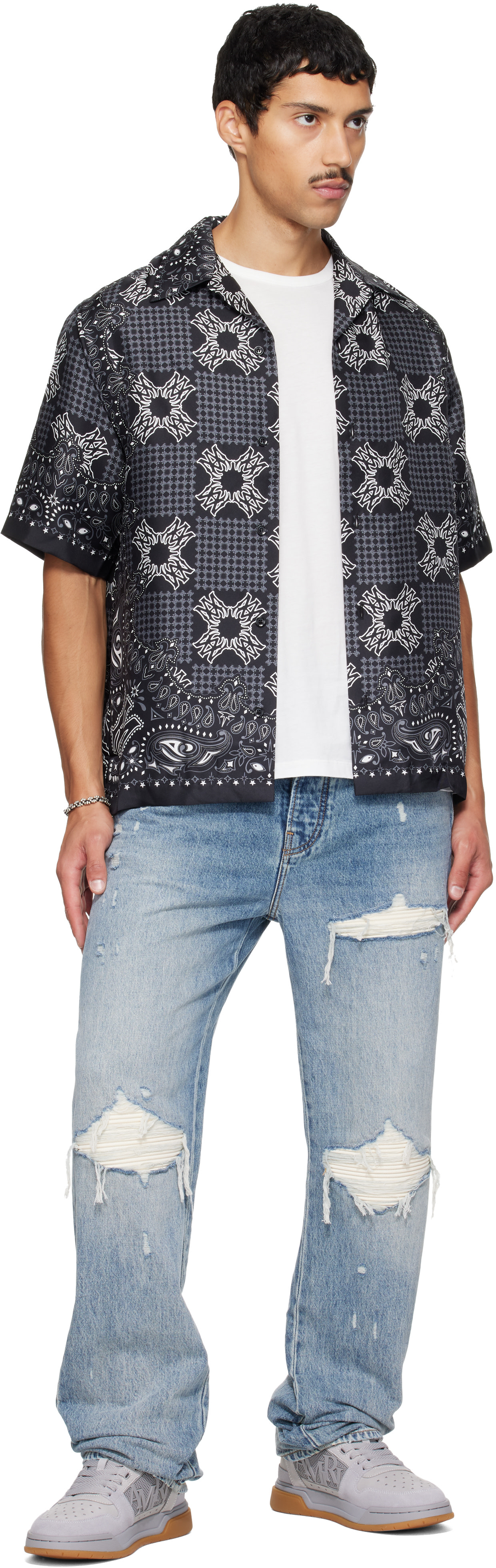 AMIRI - Baskets basses grises