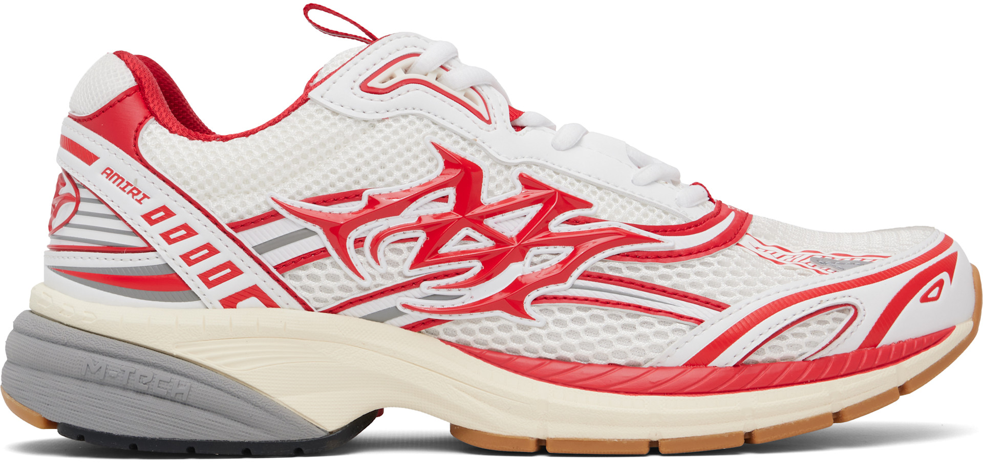AMIRI - Baskets M-Tech blanc et rouge