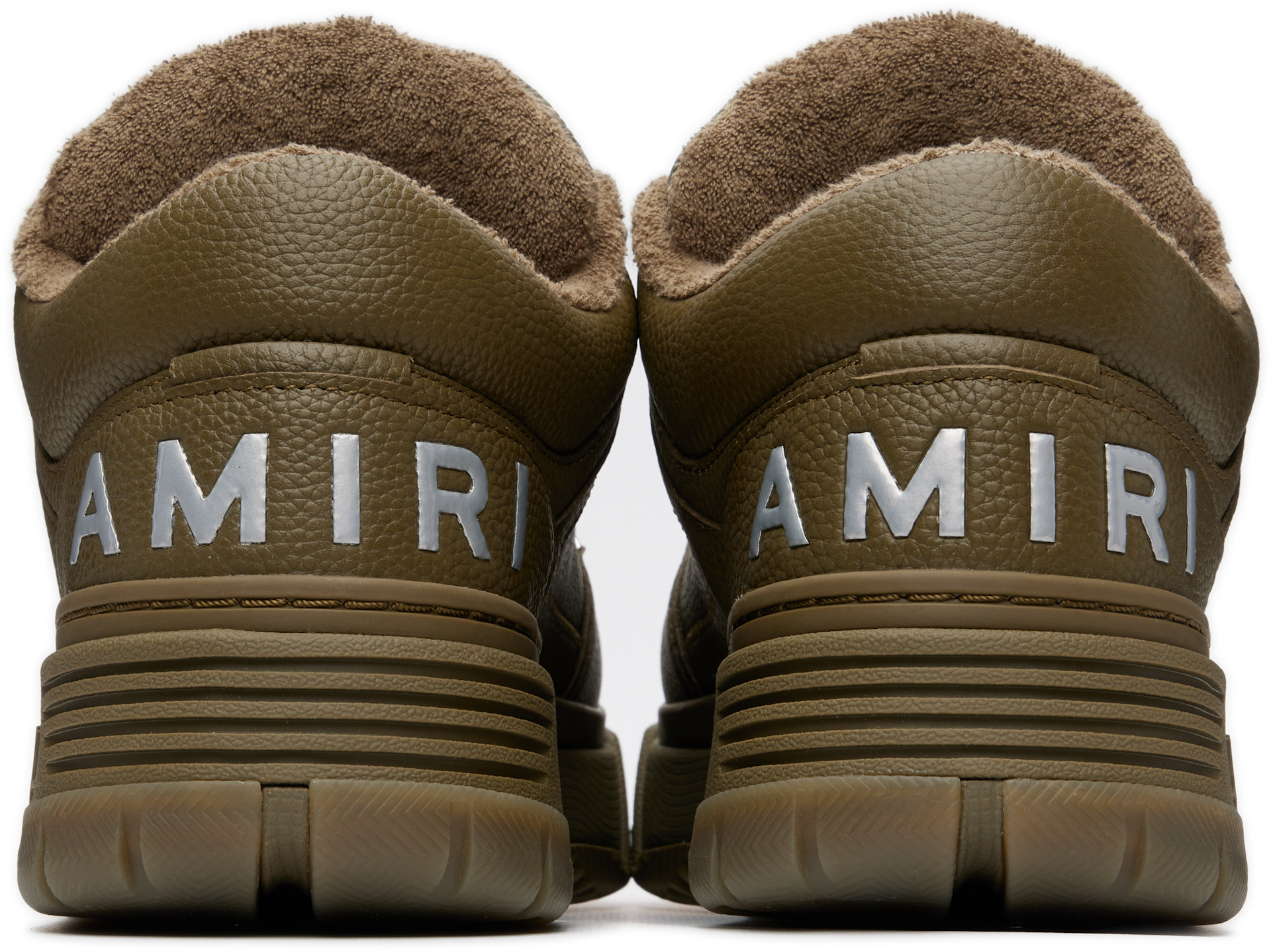 AMIRI: カーキ Metallic MA-1 スニーカー | SSENSE 日本