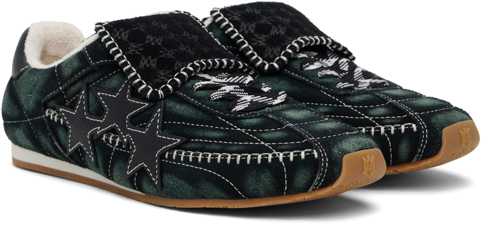AMIRI - Baskets Pacific noir et vert