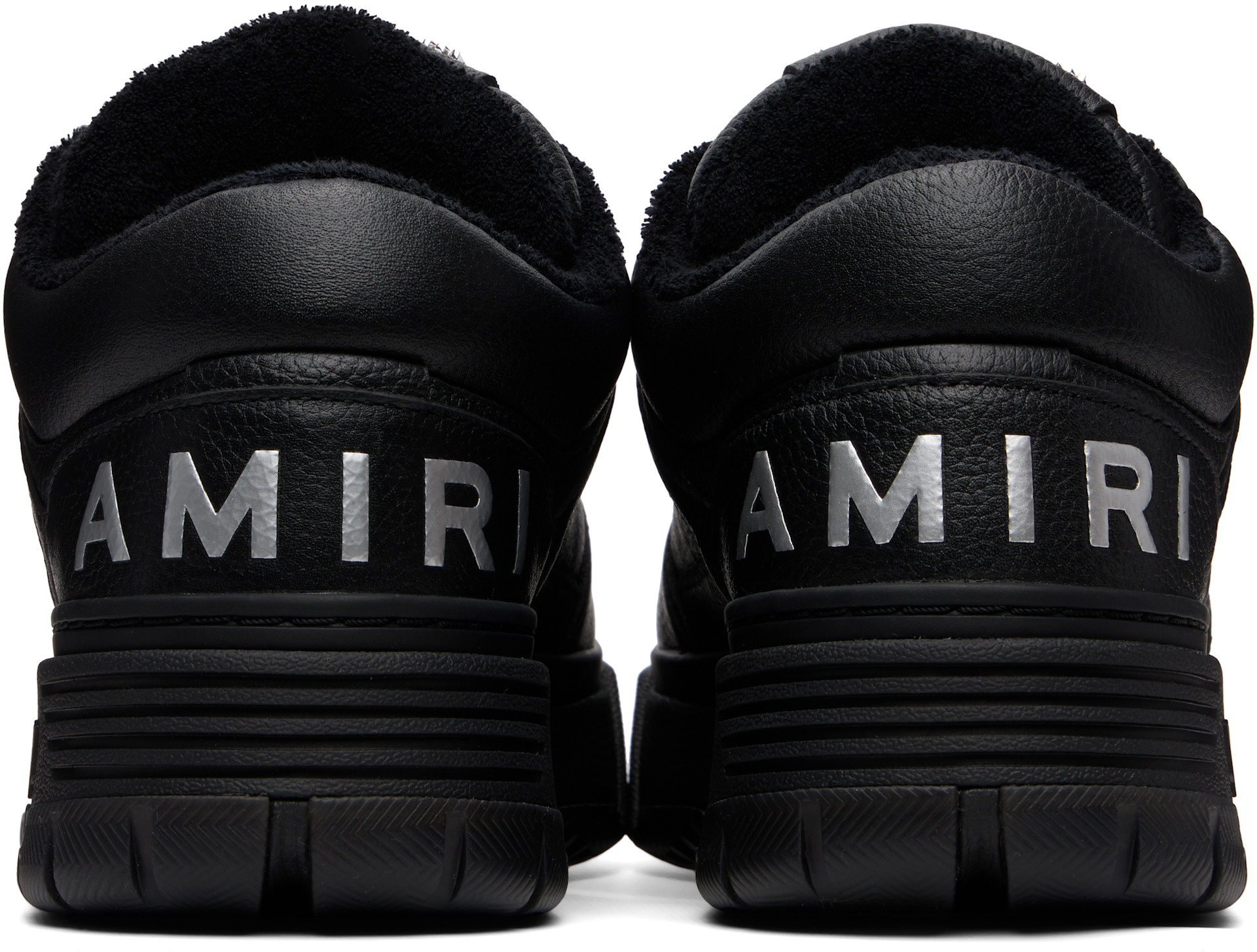 AMIRI: Black Metallic MA-1 Sneakers | SSENSE