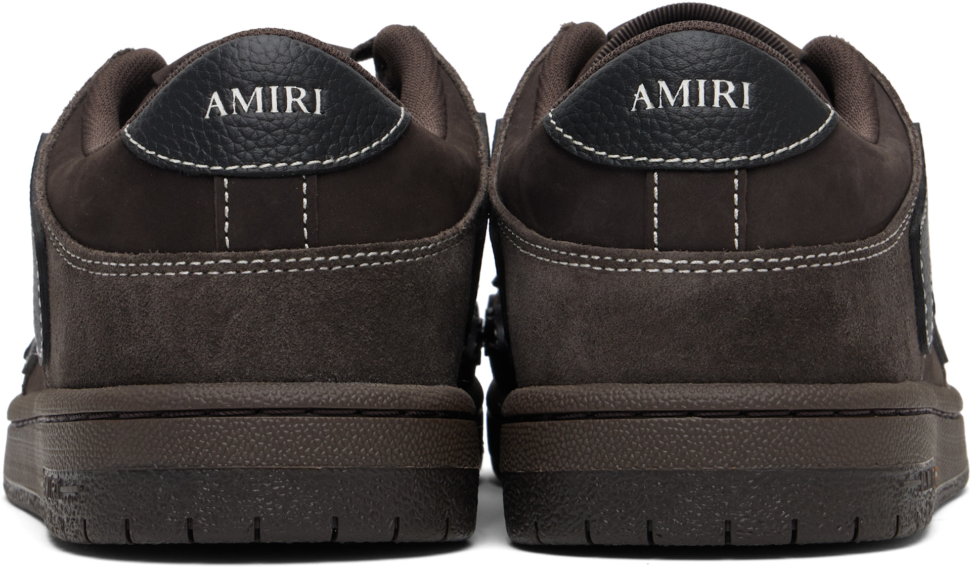 AMIRI - 브라운 스켈 로우탑 스니커즈