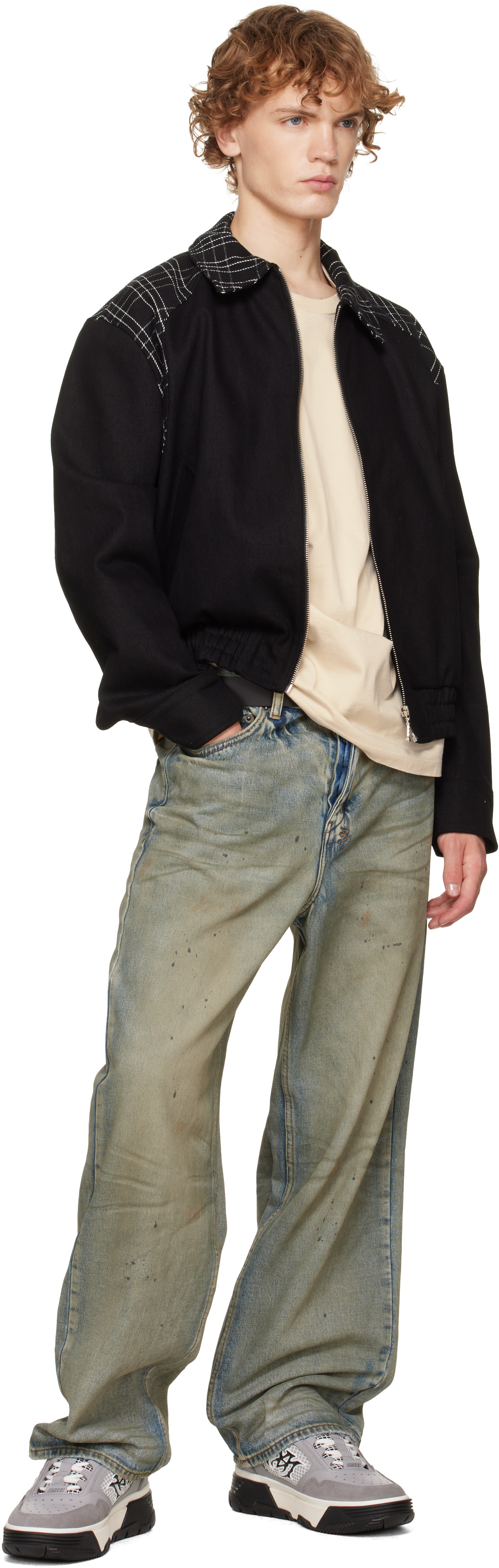 AMIRI - Baskets MA-94 grises