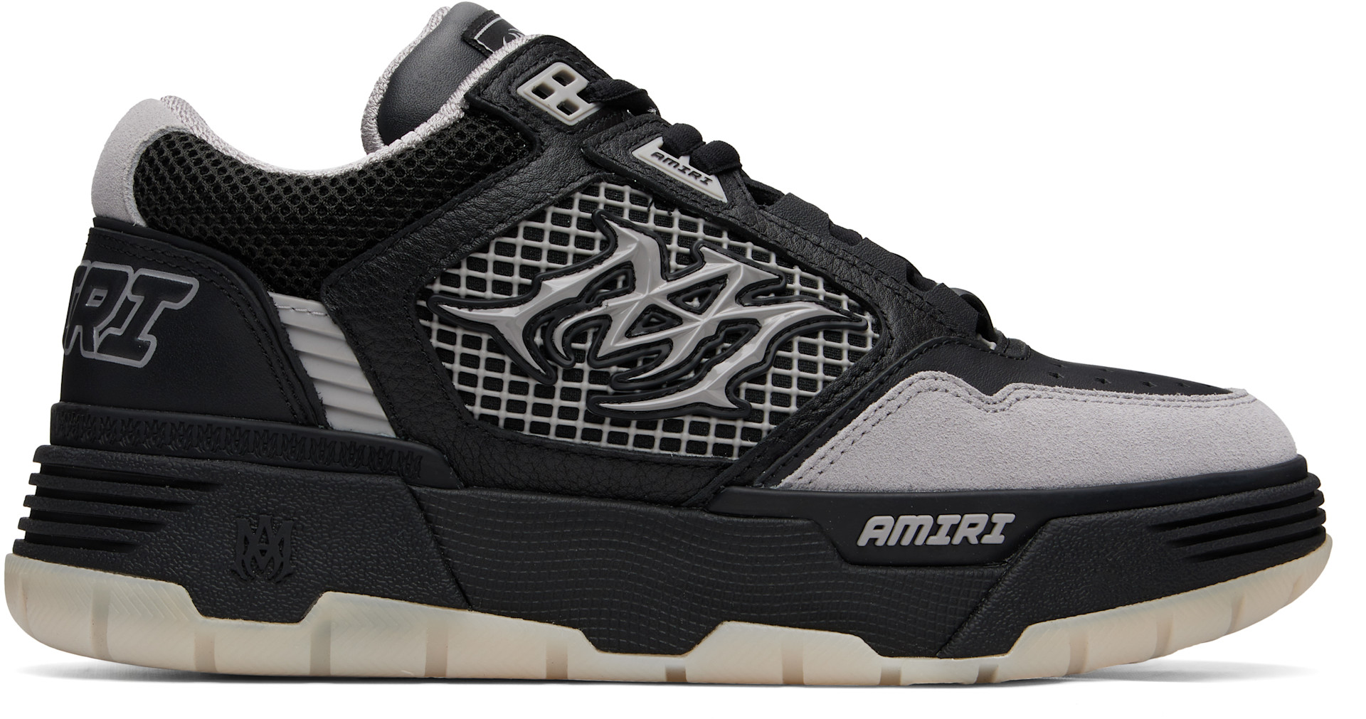 AMIRI - Baskets MA-94 noir et gris