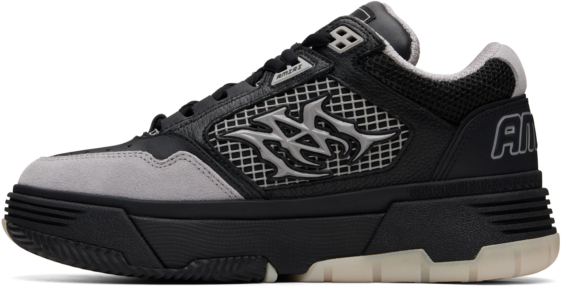 AMIRI - Baskets MA-94 noir et gris