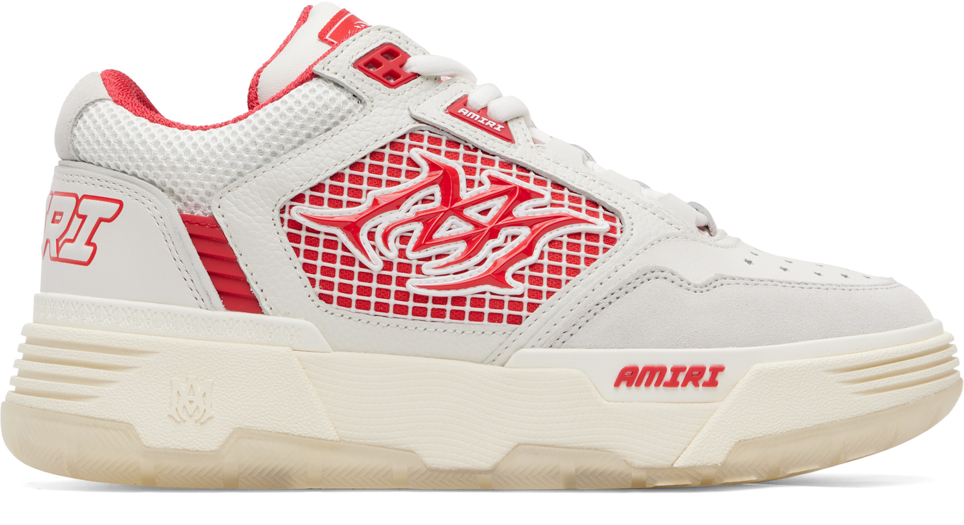 AMIRI - Baskets MA-94 blanc et rouge