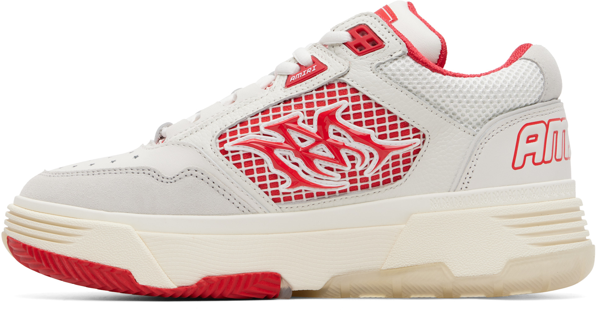 AMIRI - Baskets MA-94 blanc et rouge