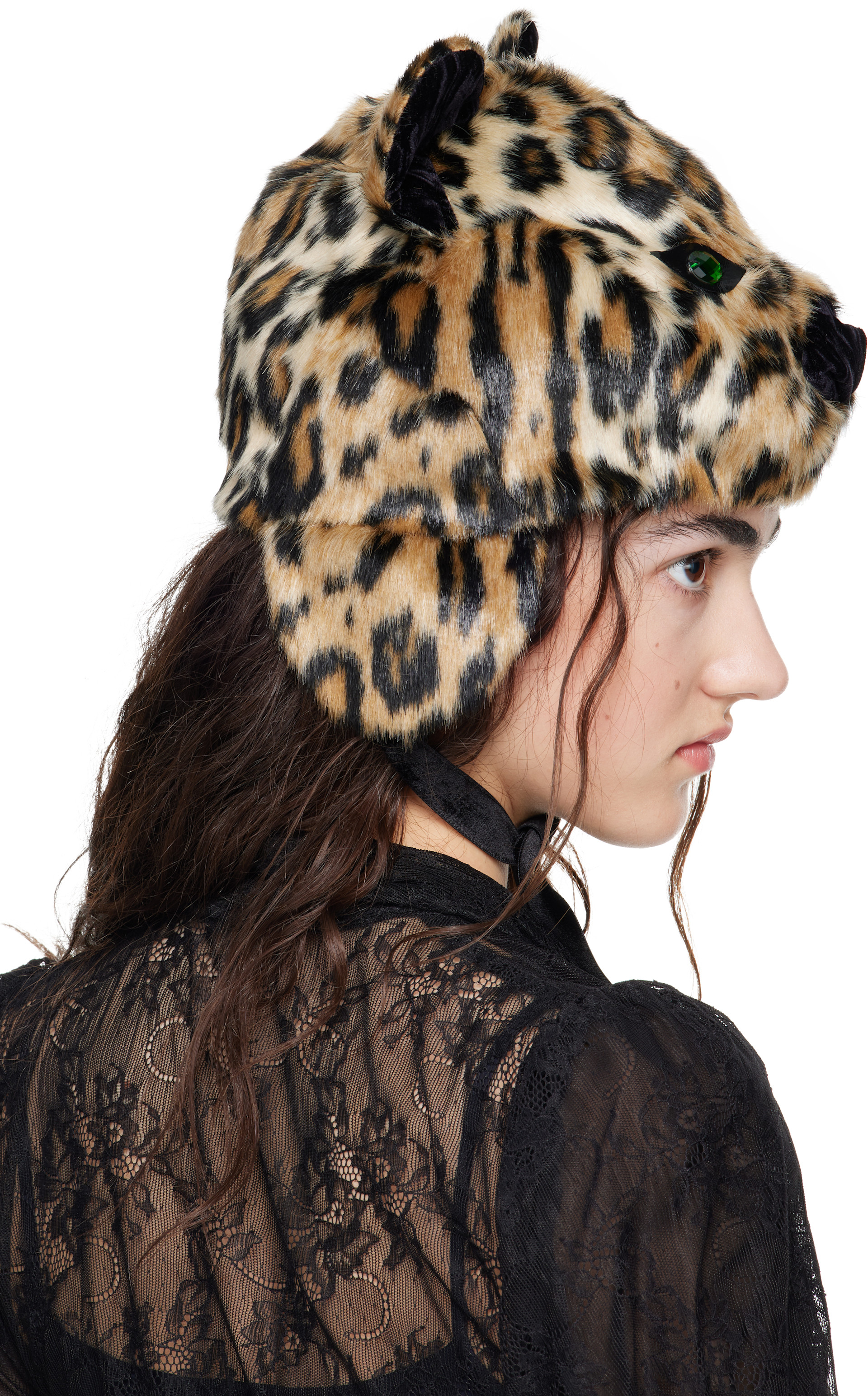 Anna Sui - Brown Leopard Hat