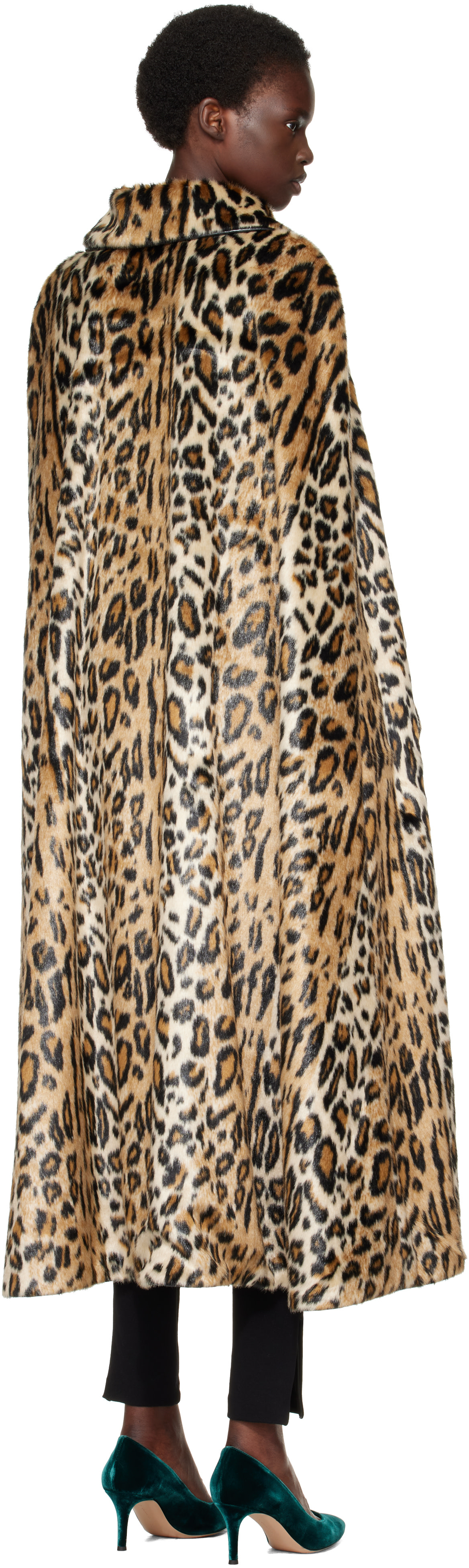 Anna Sui - Manteau de style cape brun