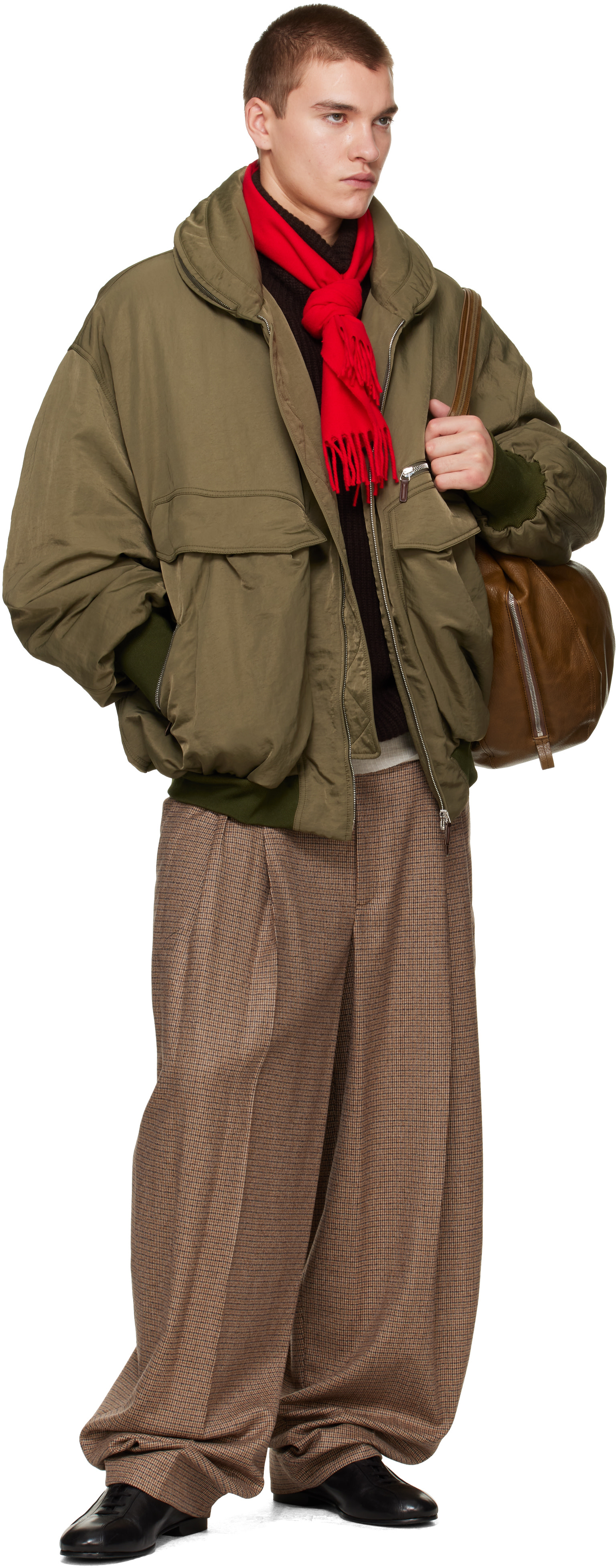 LEMAIRE - Khaki Helmet Messenger Bag
