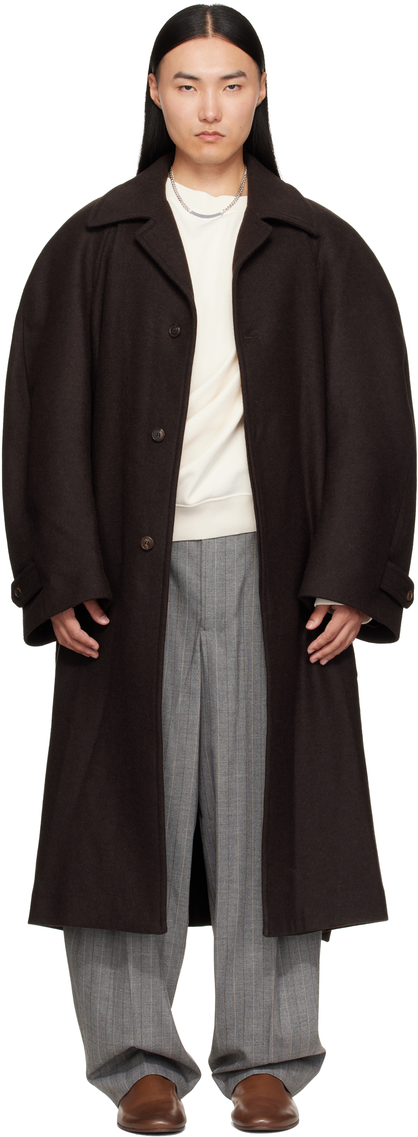 Hed Mayner - Brown Twill Coat