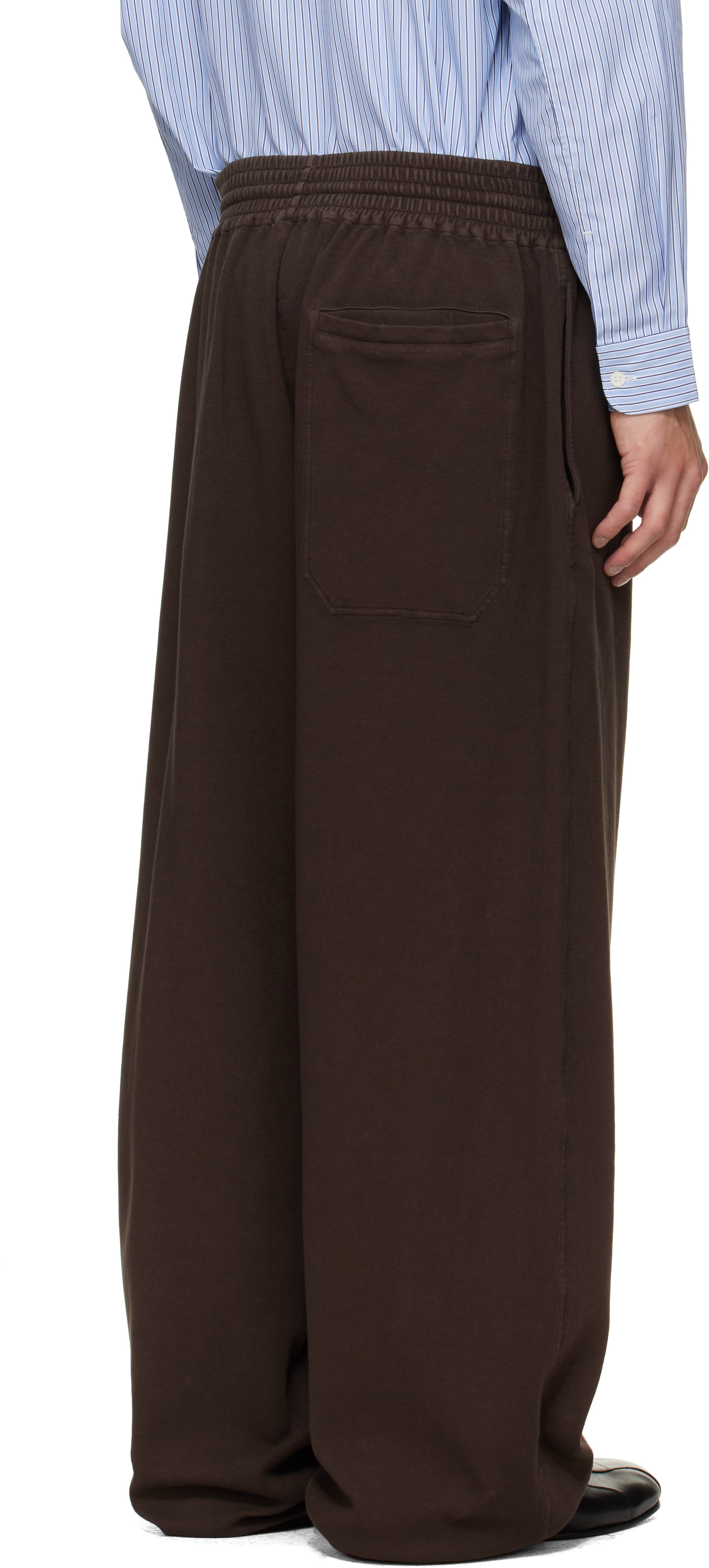 Hed Mayner - Brown Embroidered Sweatpants