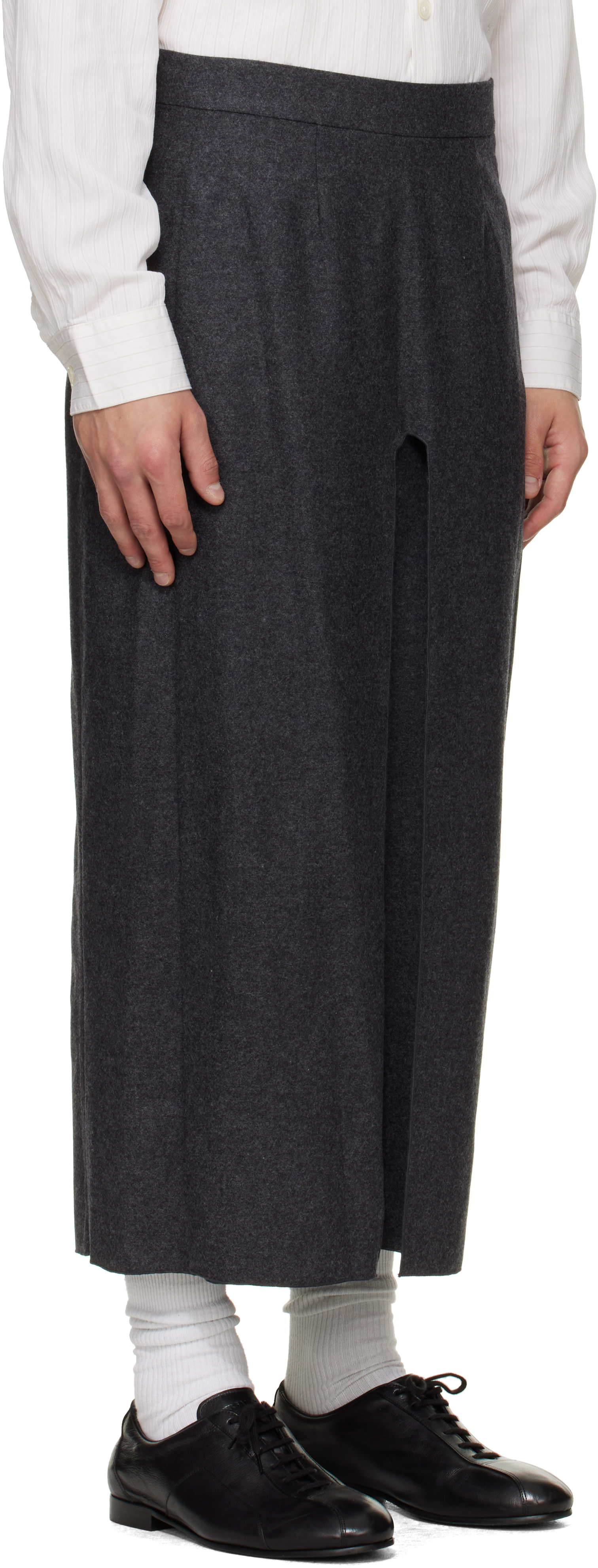 Hed Mayner - Gray Wool Trousers