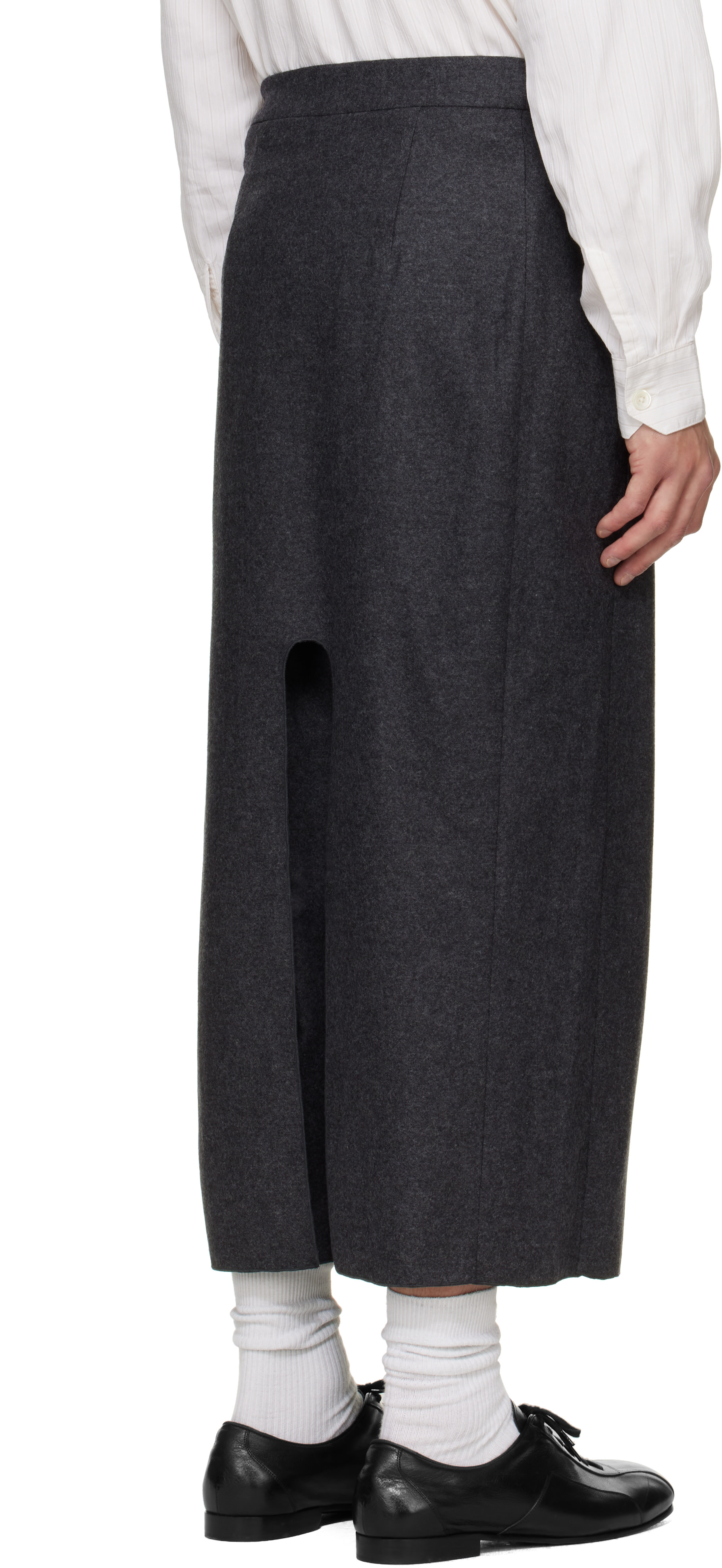Hed Mayner - Gray Wool Trousers