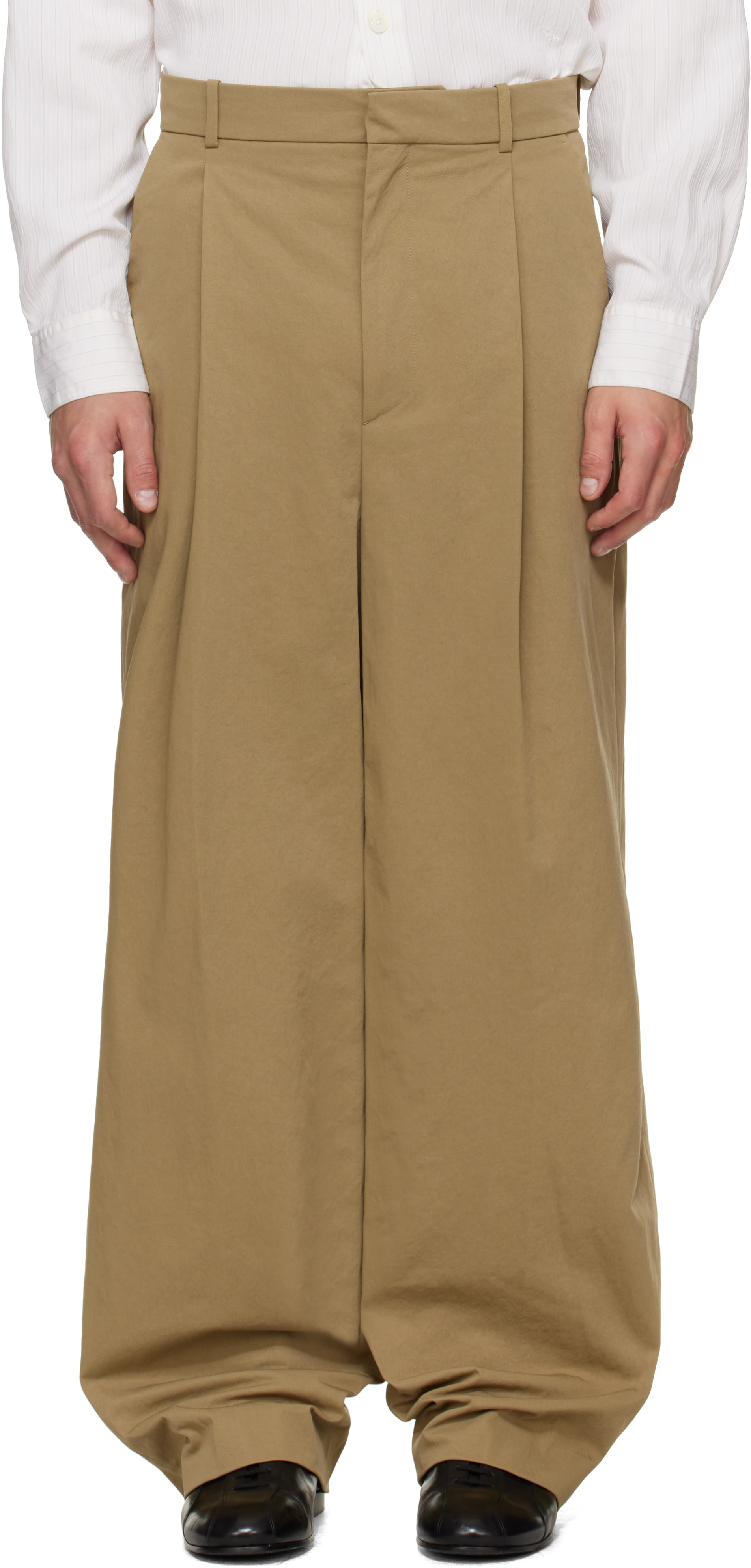 Hed Mayner - Khaki Twill Trousers