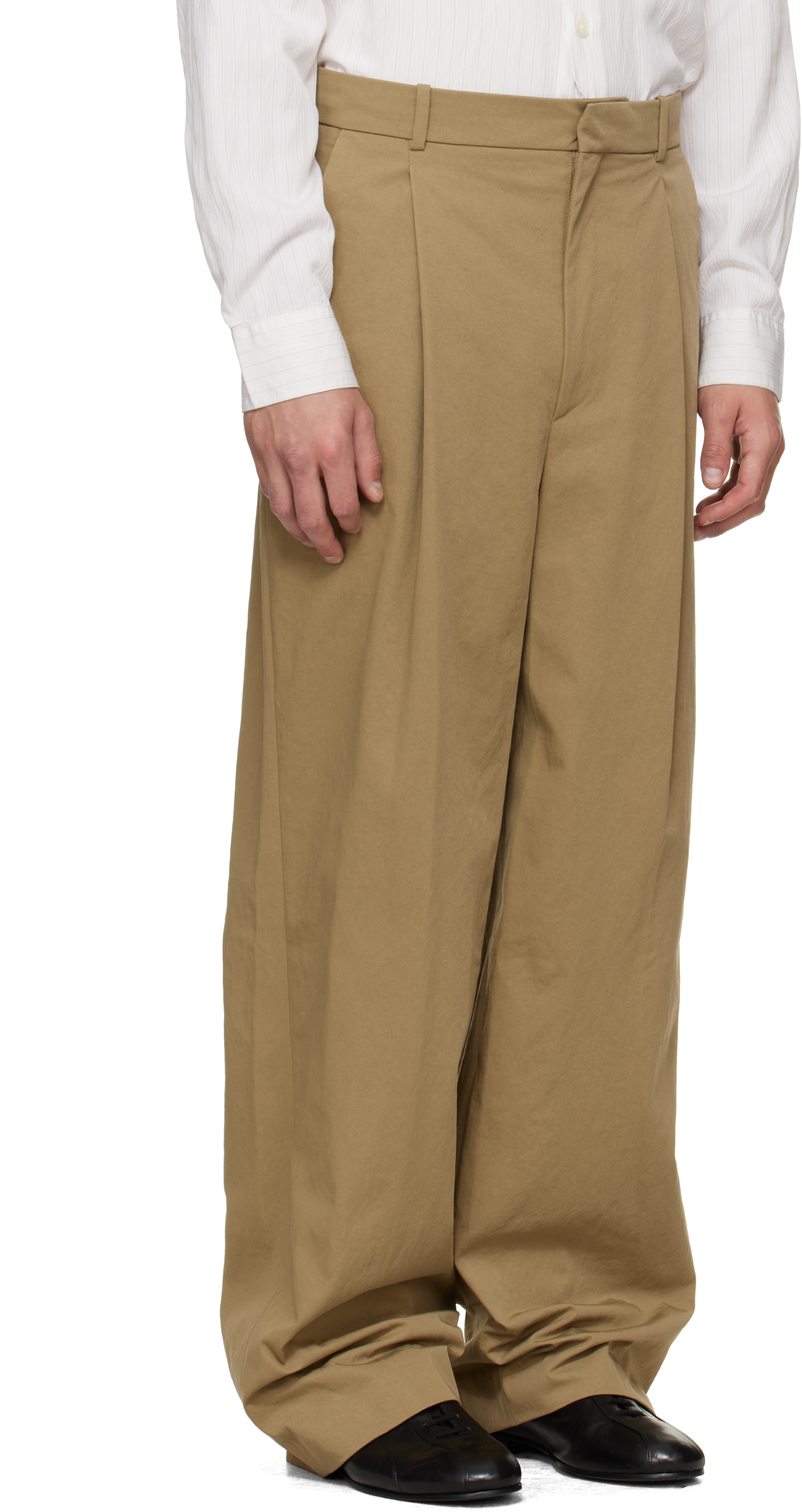 Hed Mayner - Khaki Twill Trousers