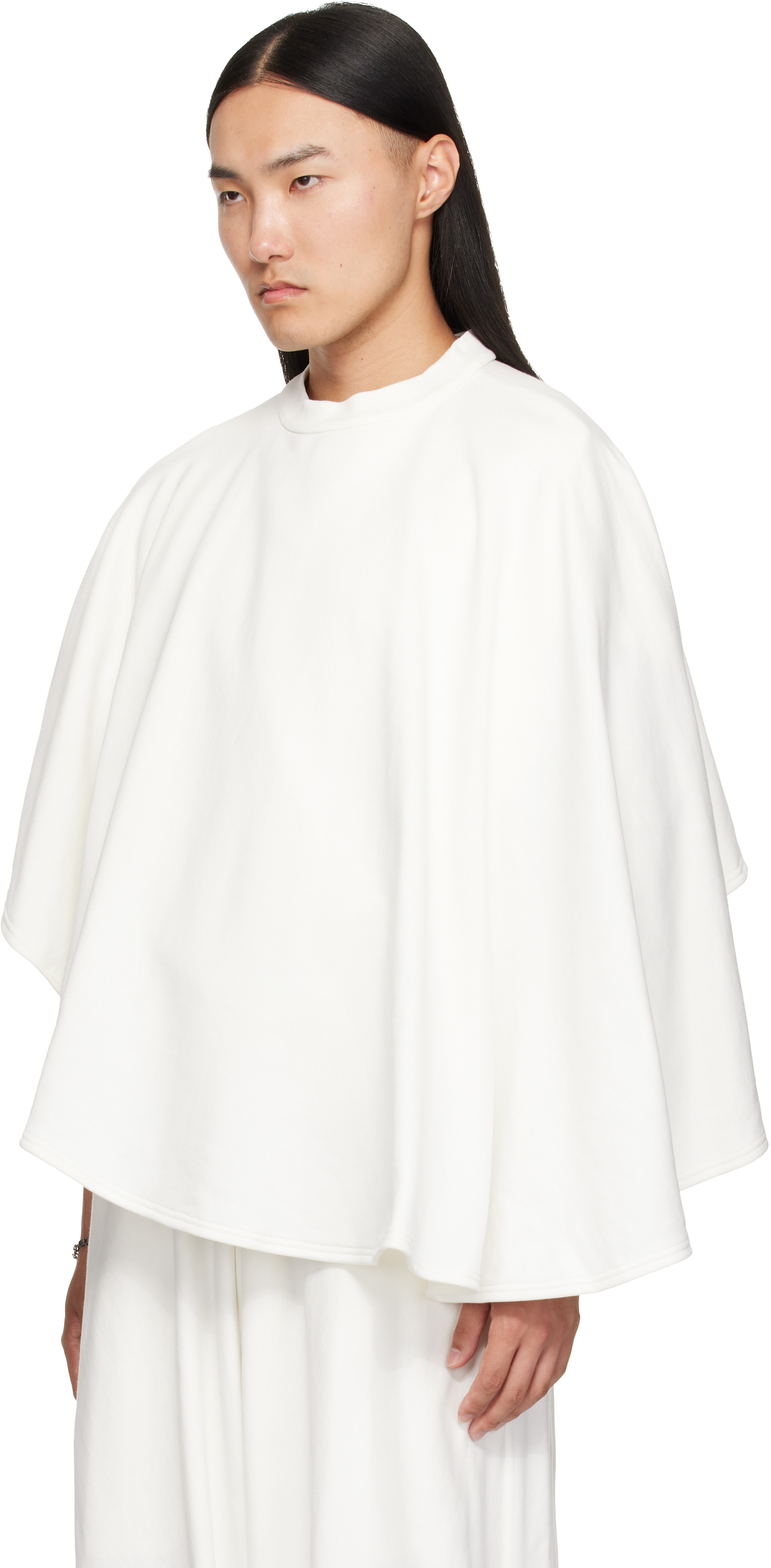 Hed Mayner - Off-White Cape Sweatshirt