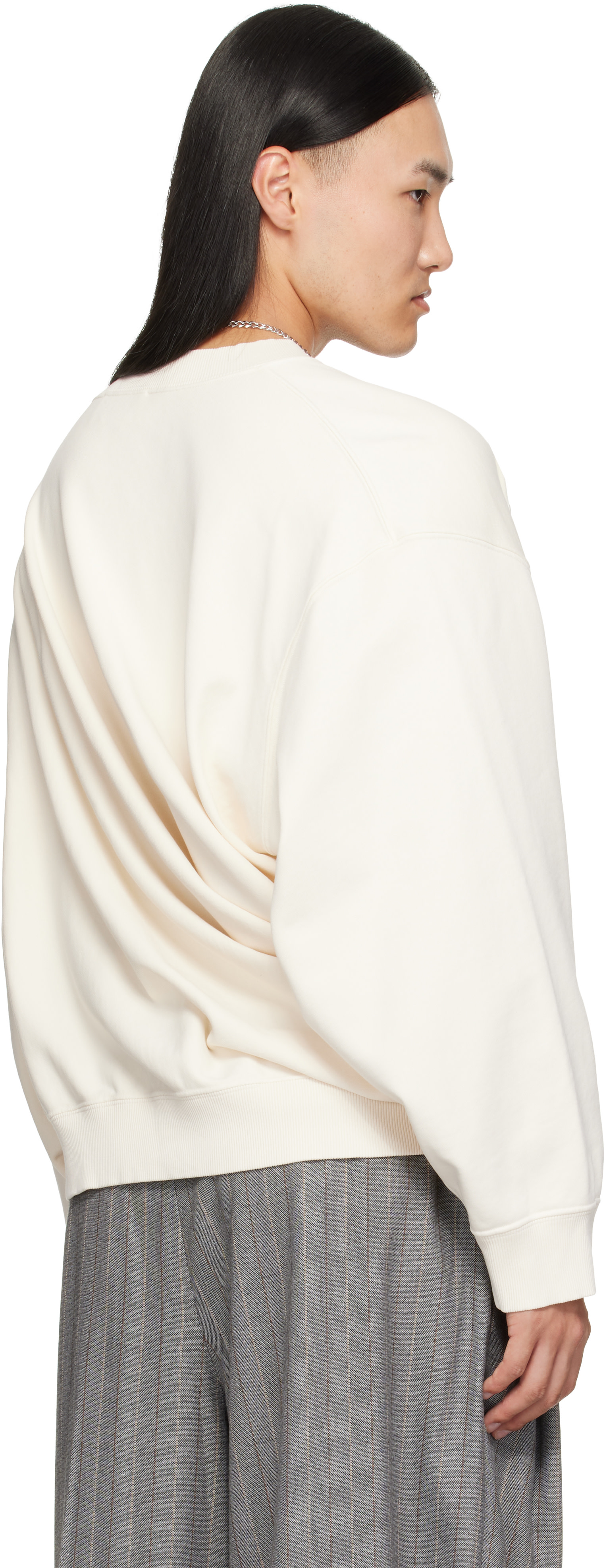 Hed Mayner - Off-White Asymmetric Sweatshirt