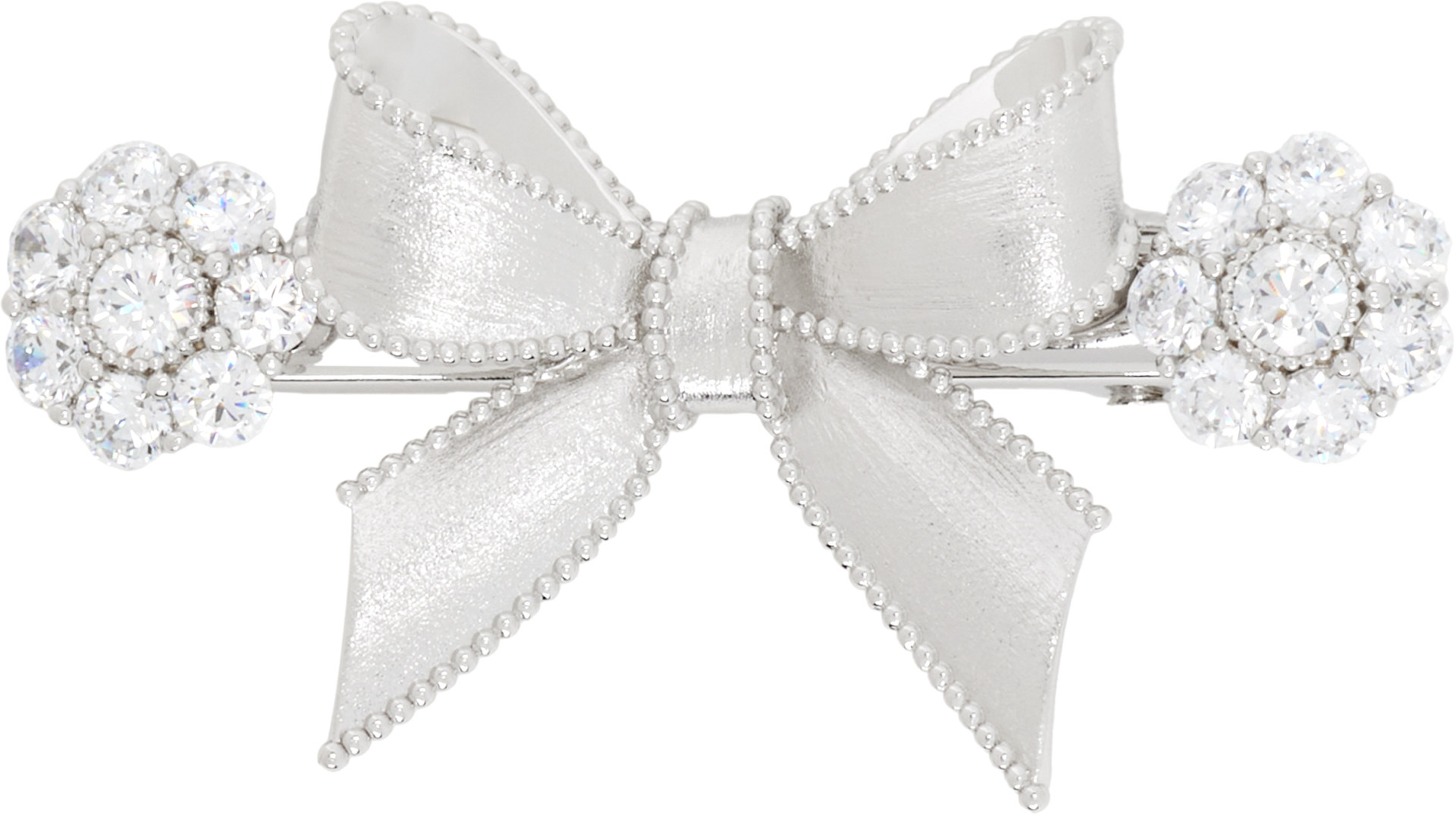 Shushu/Tong: シルバー YVMINエディション Short Bownote ヘアクリップ