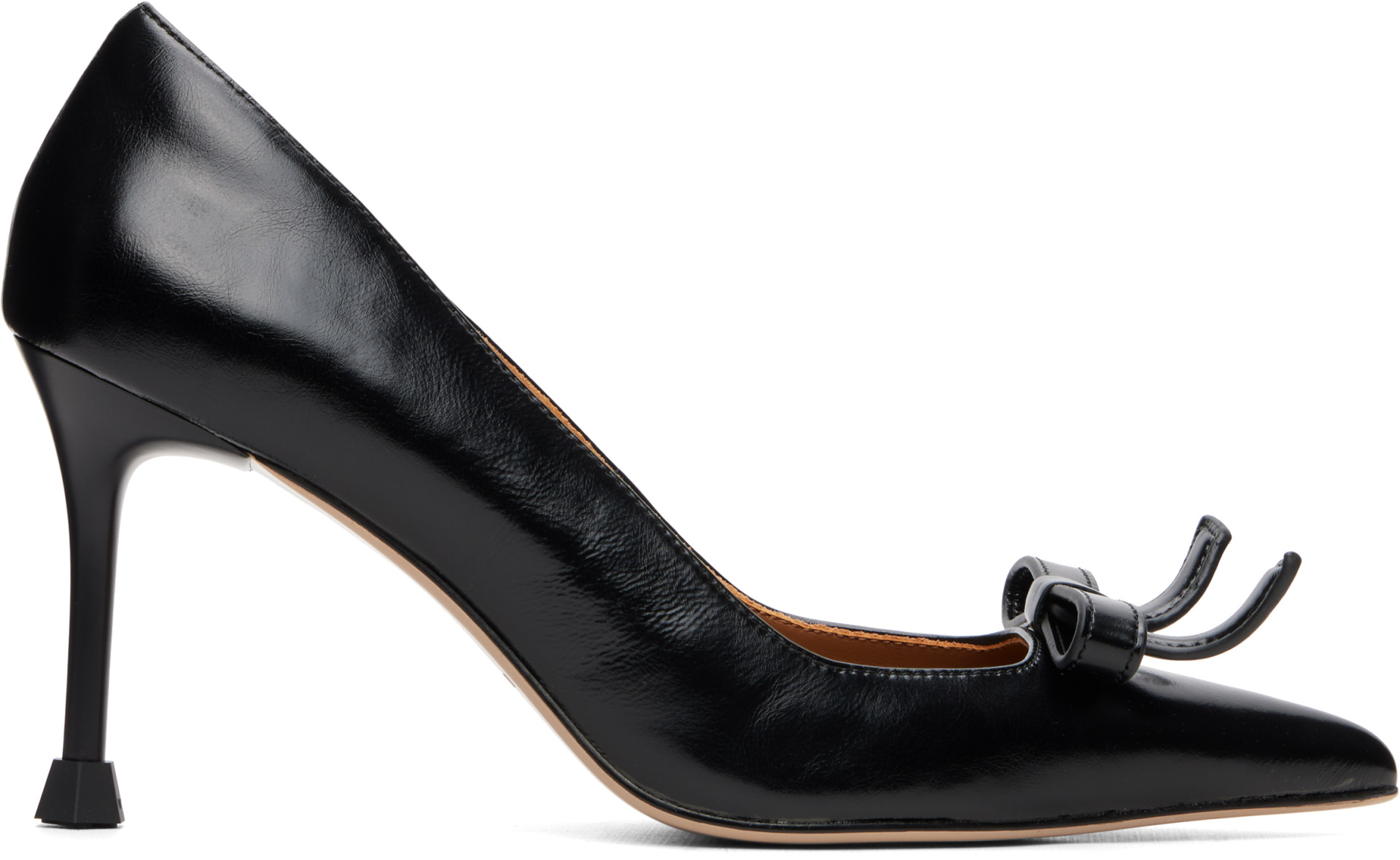 Auto Injectords SHUSHU/TONG: Black Pointed Toe Heels | SSENSE Canada