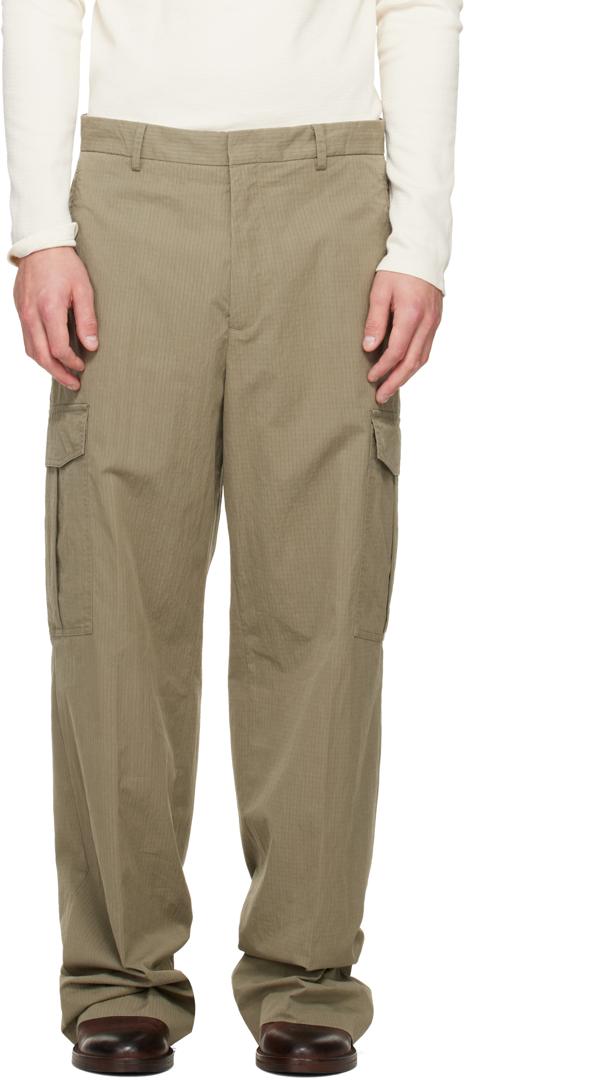 Second/Layer - Khaki Ripstop Cargo Pants
