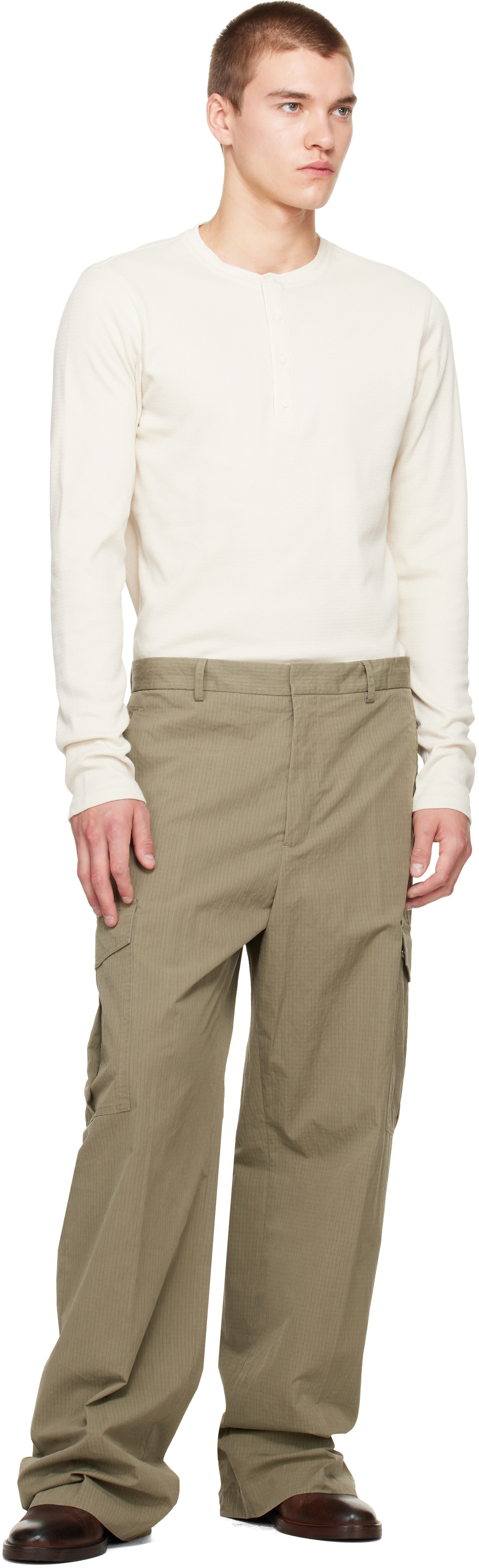 Second/Layer - Khaki Ripstop Cargo Pants