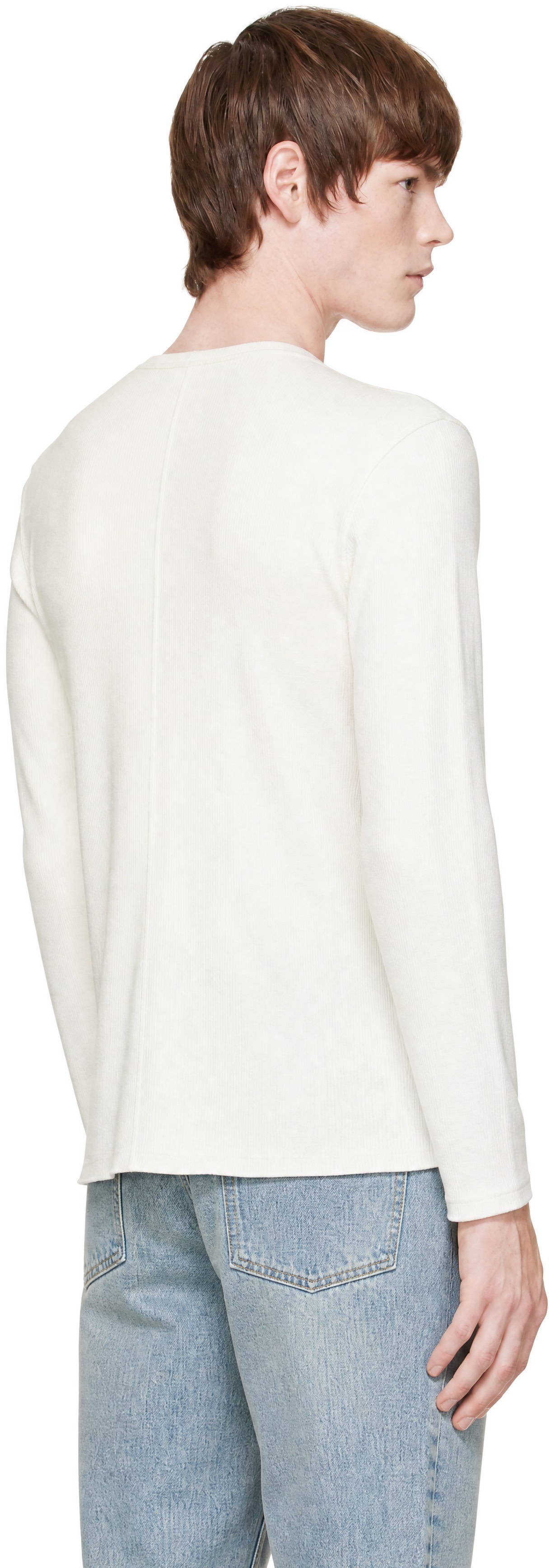 Second/Layer - White Zero Thermal Long Sleeve T-shirt