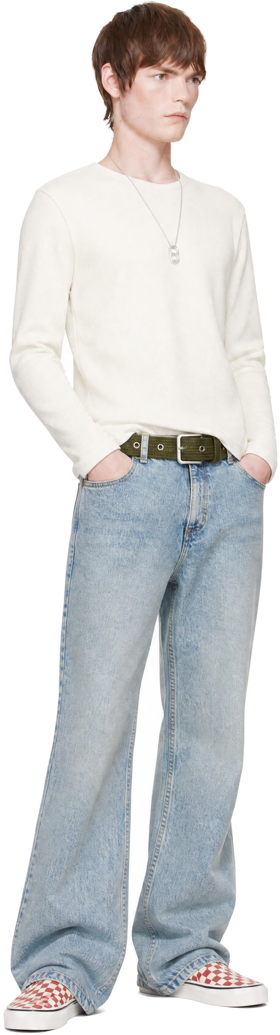 Second/Layer - White Zero Thermal Long Sleeve T-shirt
