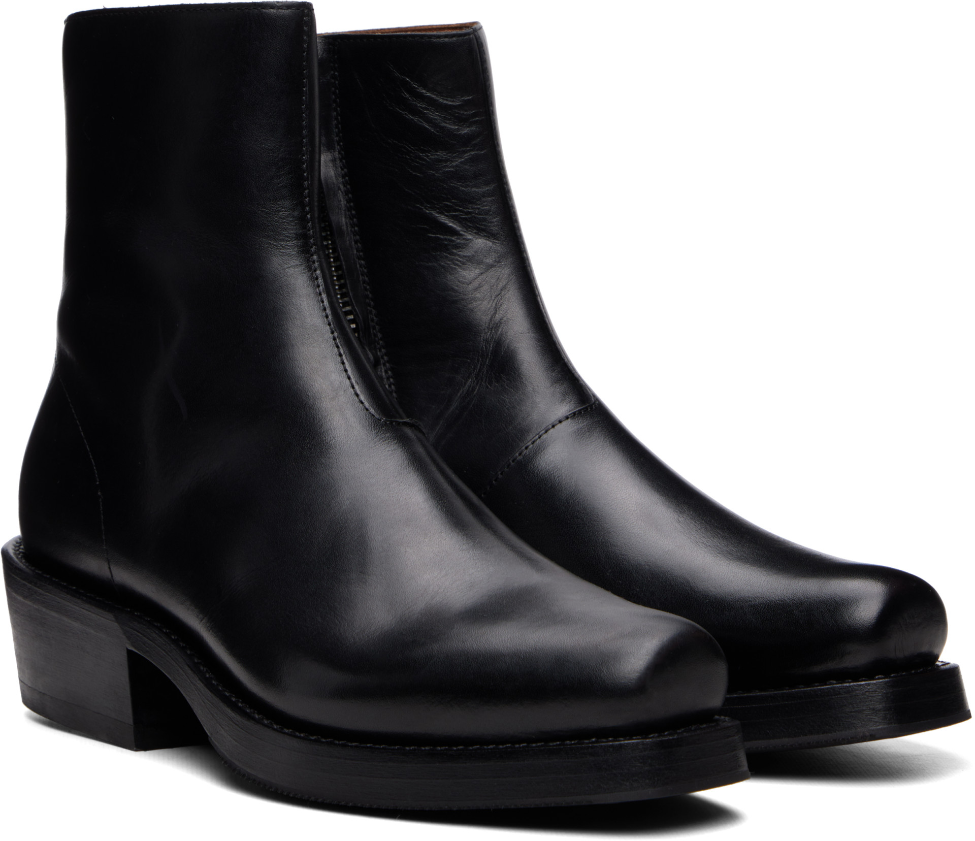 Second/Layer - Bottes Charro noires