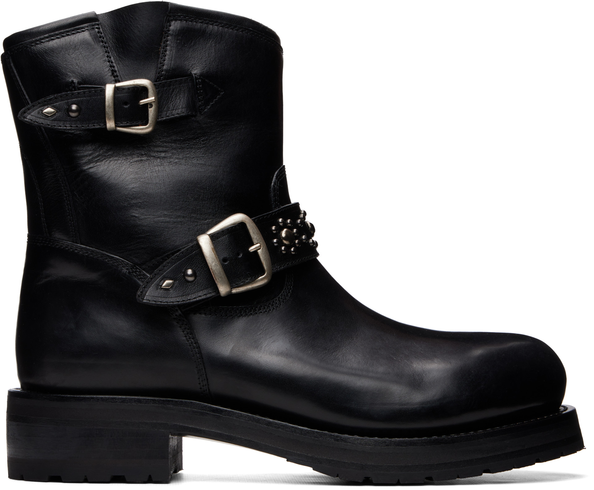Second/Layer - Black 8" Rider Boots
