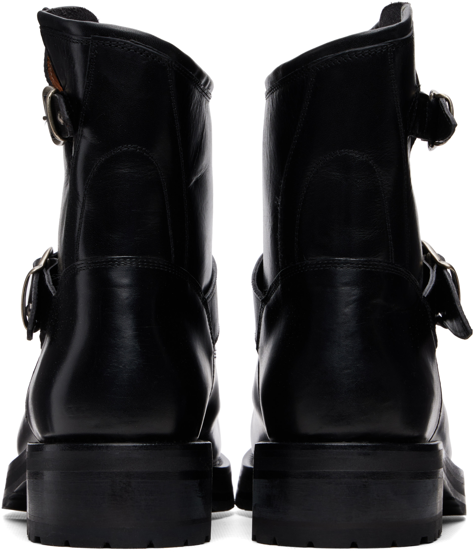 Second/Layer - Black 8" Rider Boots