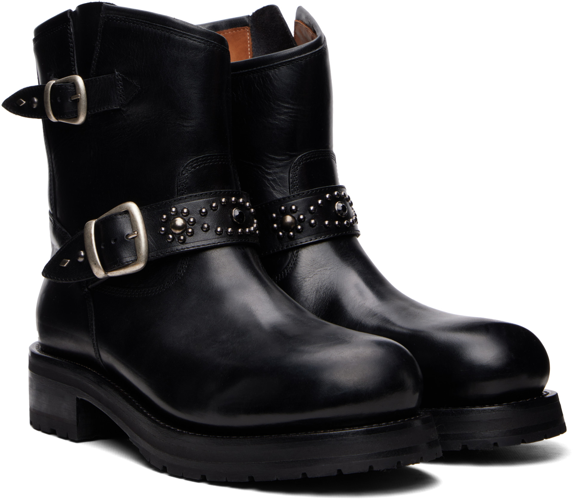 Second/Layer - Black 8" Rider Boots