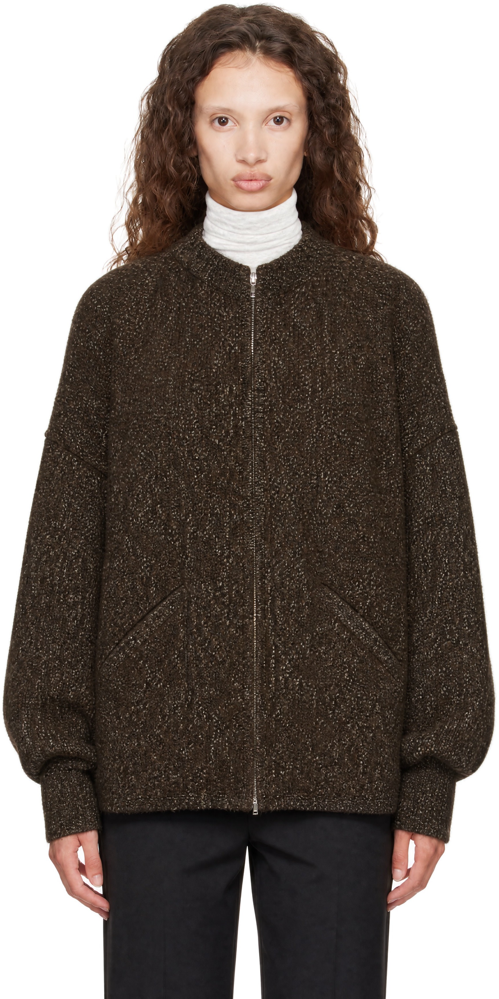 Cordera - Brown Speckled Zip Jacket