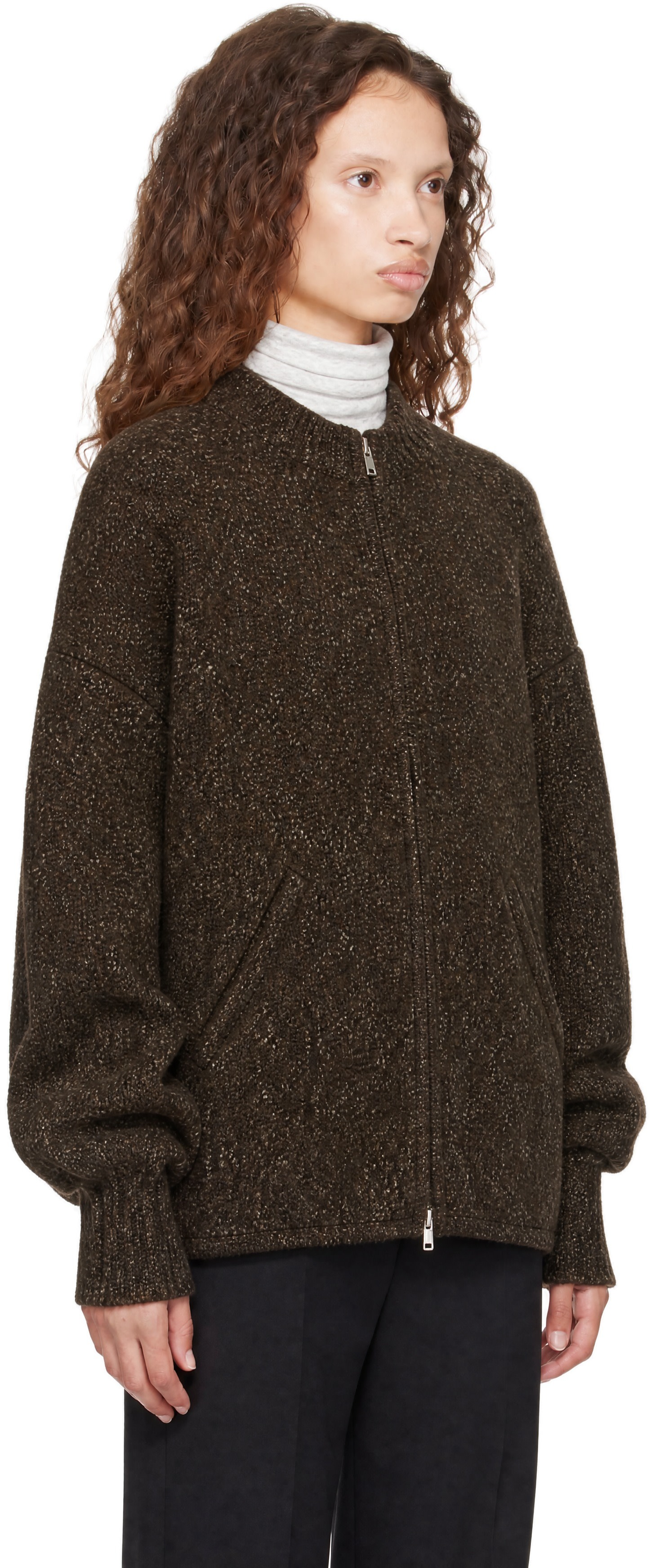 Cordera - Brown Speckled Zip Jacket