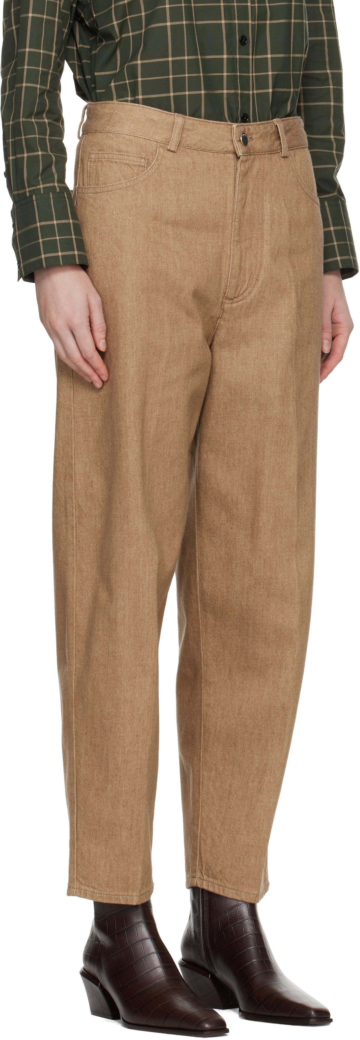 CORDERA - Jean carotte beige