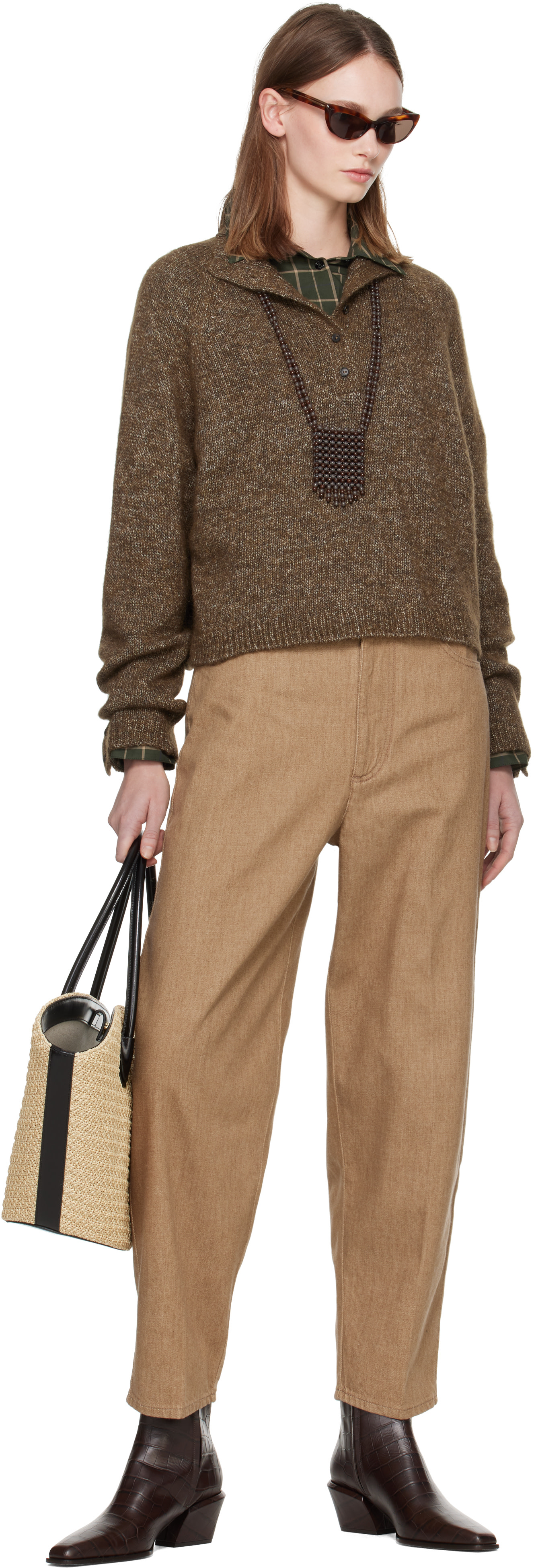CORDERA - Jean carotte beige
