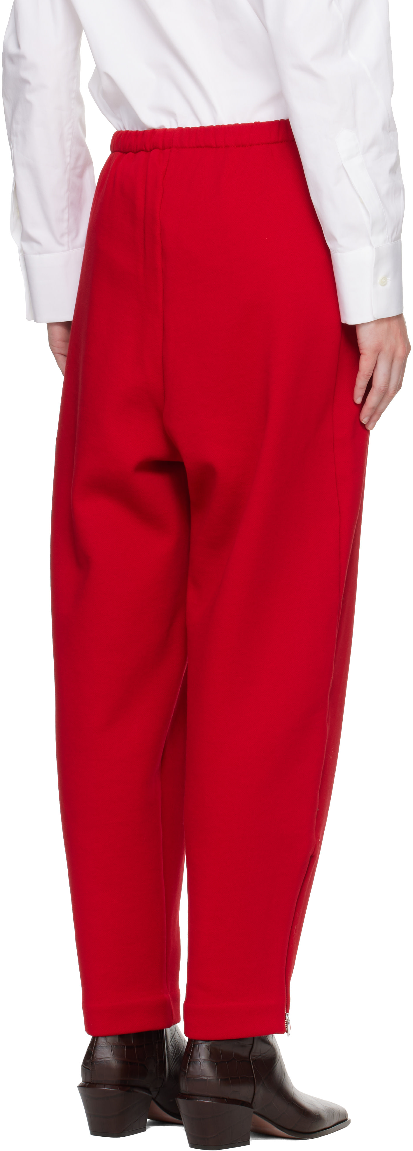 Cordera: Red Fleece Lounge Pants | SSENSE