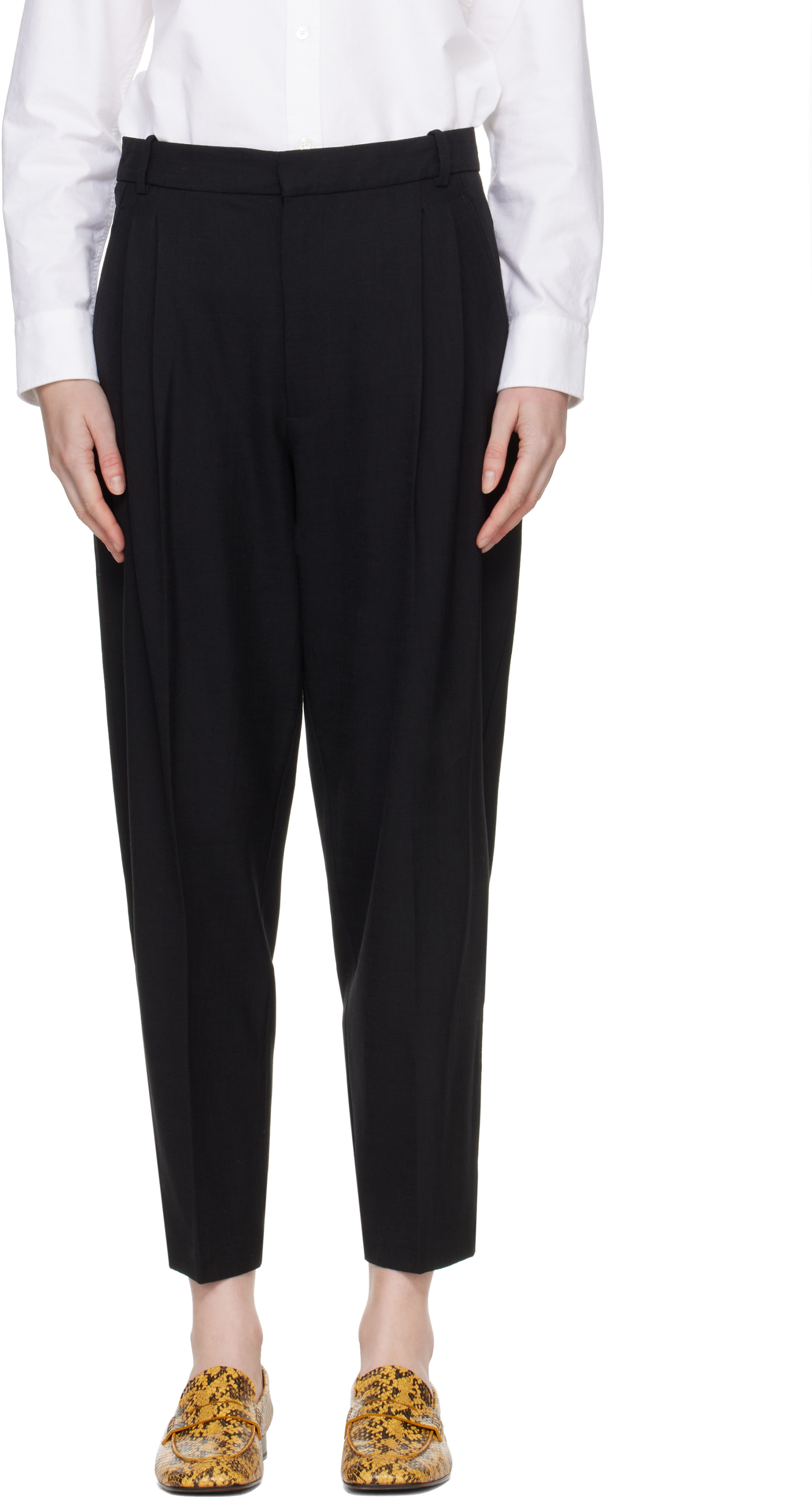 Cordera: Black Carrot Trousers | SSENSE